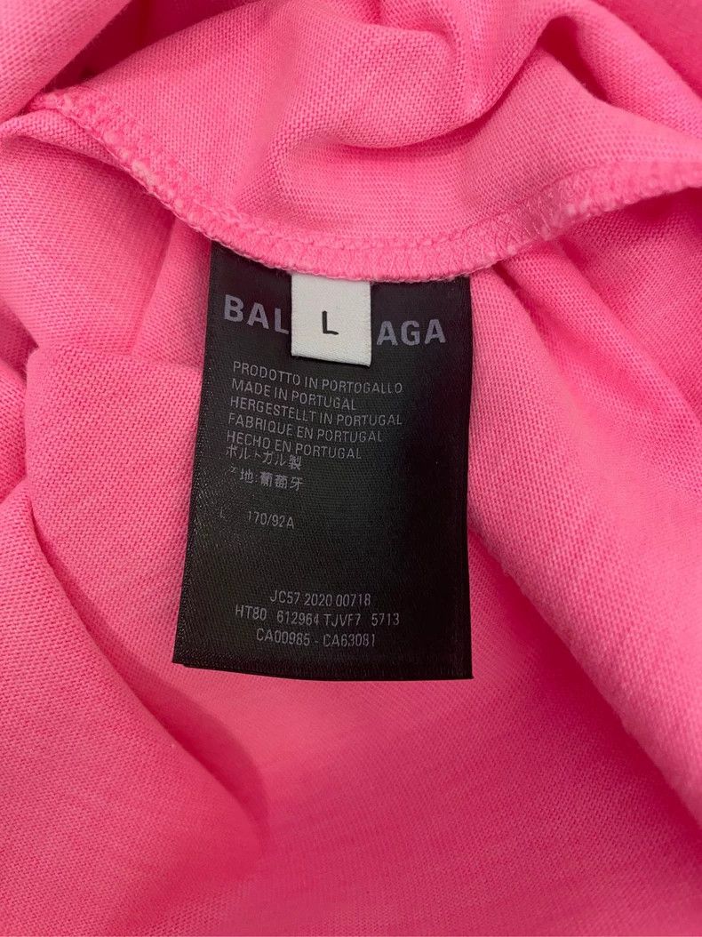 Balenciaga Balenciaga Barbie Pink Coke Logo Short Sleeve T-Shirt Size US L / EU 52-54 / 3 - 6 Thumbnail