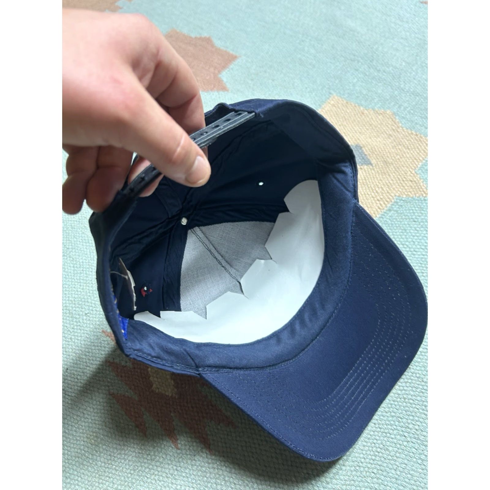 Rainbow VINTAGE Rainbow Snapback Cap Ketchikan Alaska Stars Big Dipper Flag Blue Rainbow Adjustable Men Cap Mens Size ONE SIZE - 6 Thumbnail