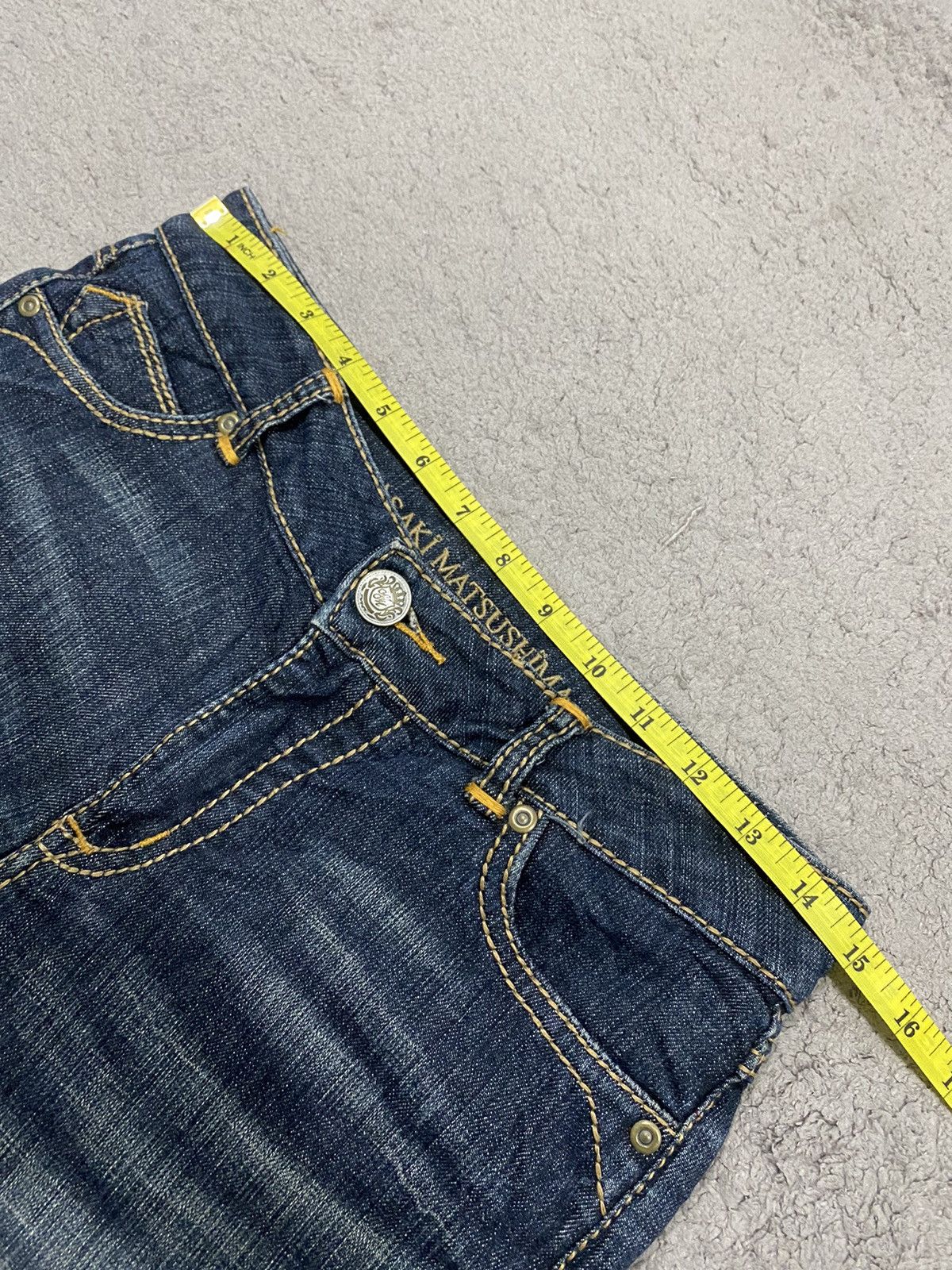 Masaki Matsushima Masaki Matsushima Flare Low Rise Stone Wash Designer Jeans Size US 30 / EU 46 - 14 Thumbnail