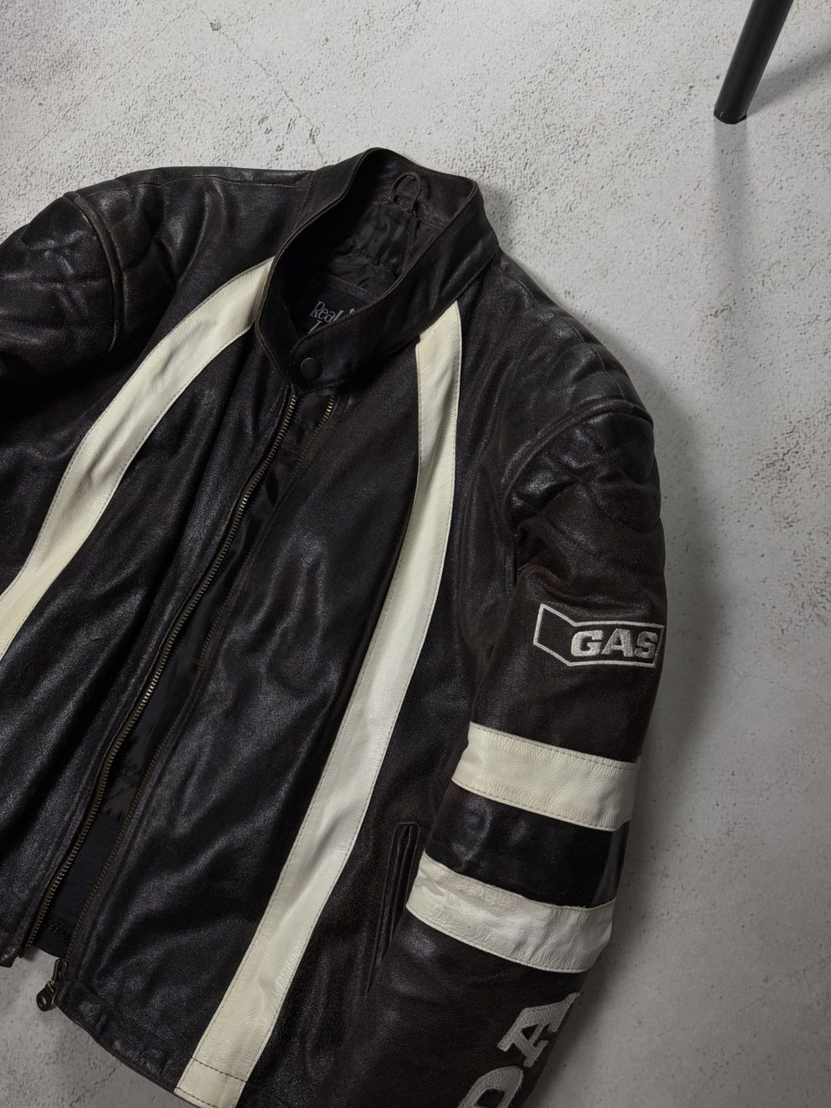 Honda Honda Gas Real Leather Vintage Racing Avantgarde Jacket Size US L / EU 52-54 / 3 - 8 Thumbnail