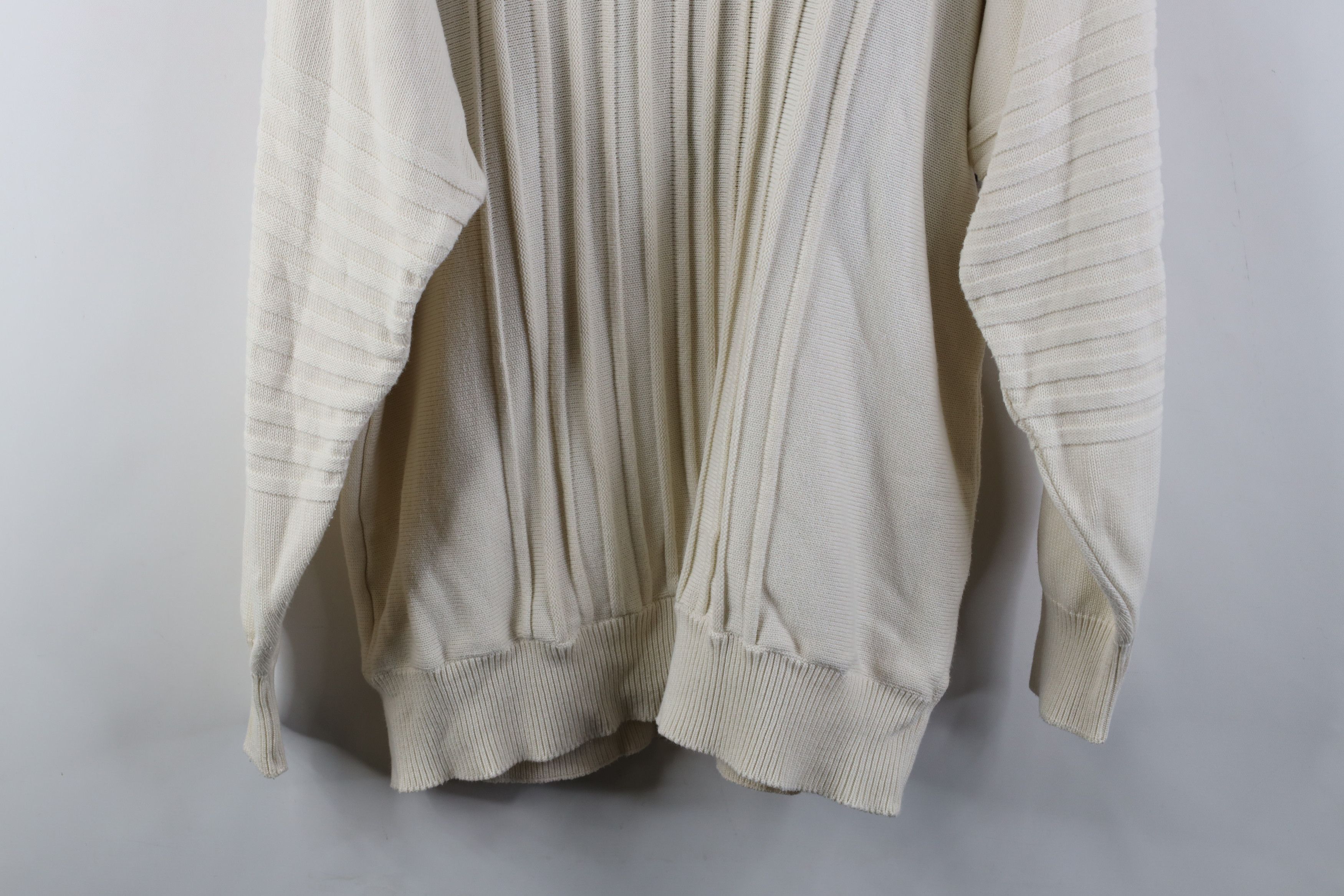 Vintage Vintage 90s Streetwear Block Ribbed Knit Crewneck Sweater Size US XXL / EU 58 / 5 - 10 Thumbnail
