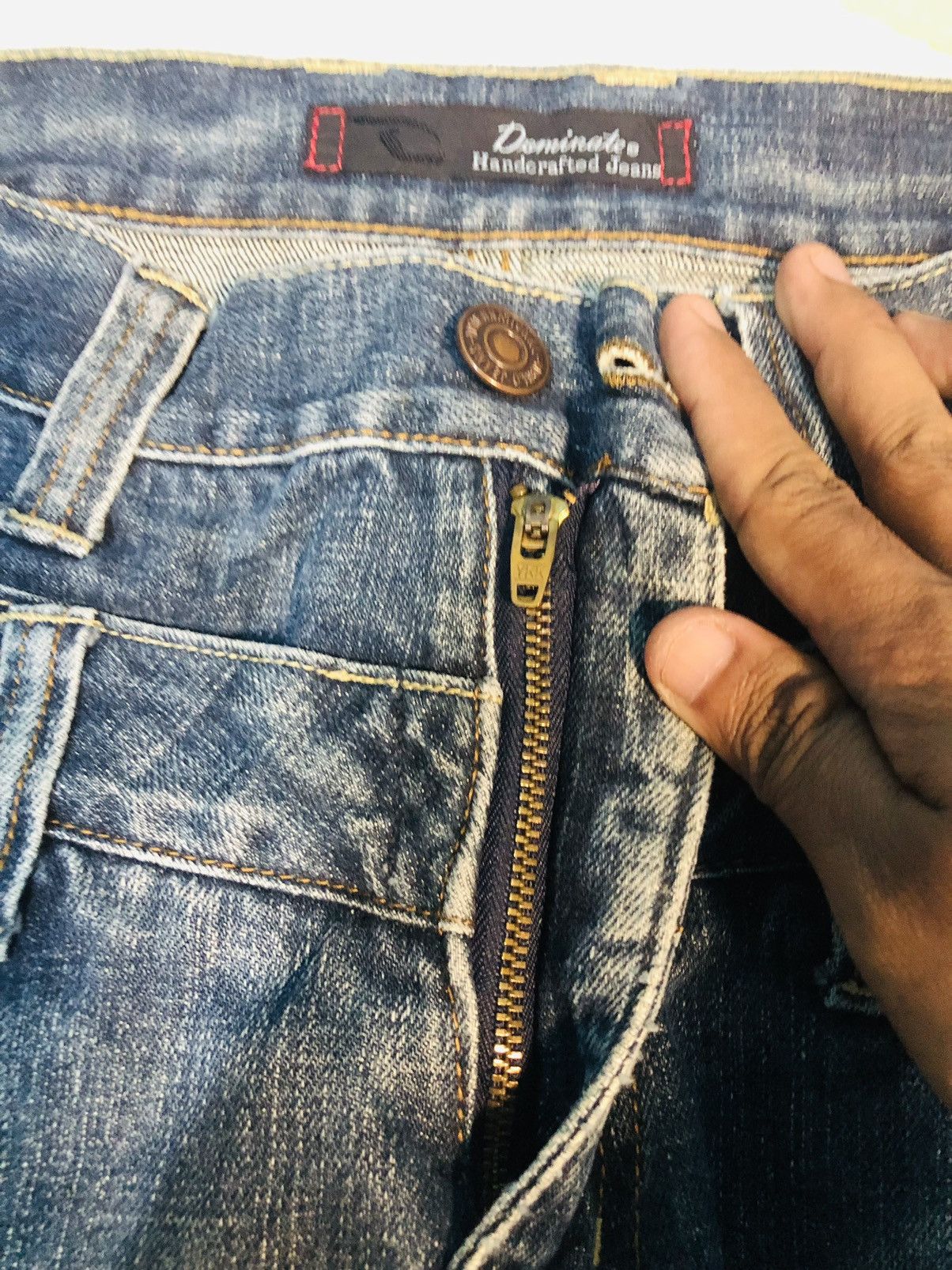 Japanese Brand Dominates Double Waist Jeans (2) Size US 30 / EU 46 - 9 Thumbnail