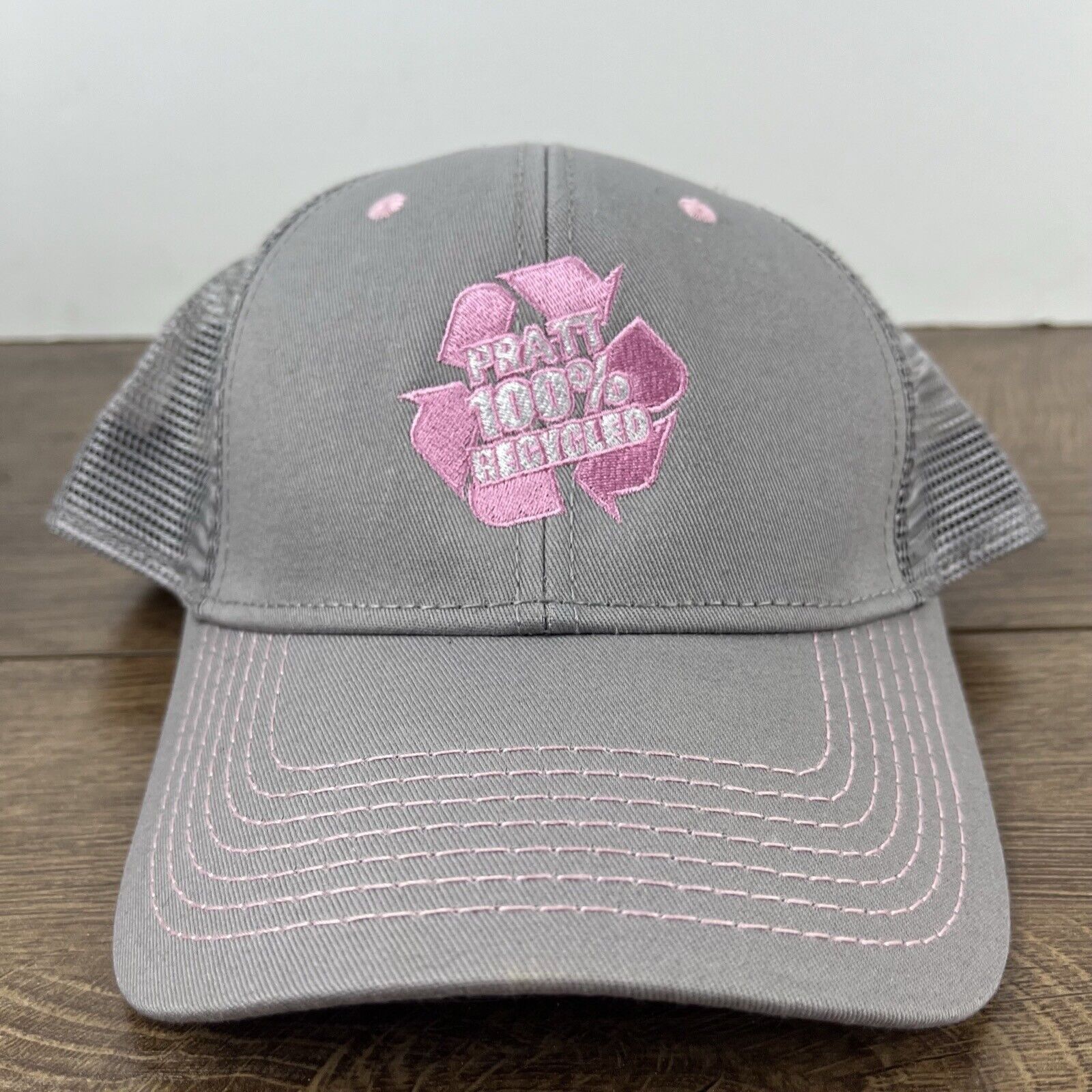 Other Pratt 100% Recycled Hat Gray Hat Adjustable Gray Adult Size Size ONE SIZE - 5 Thumbnail