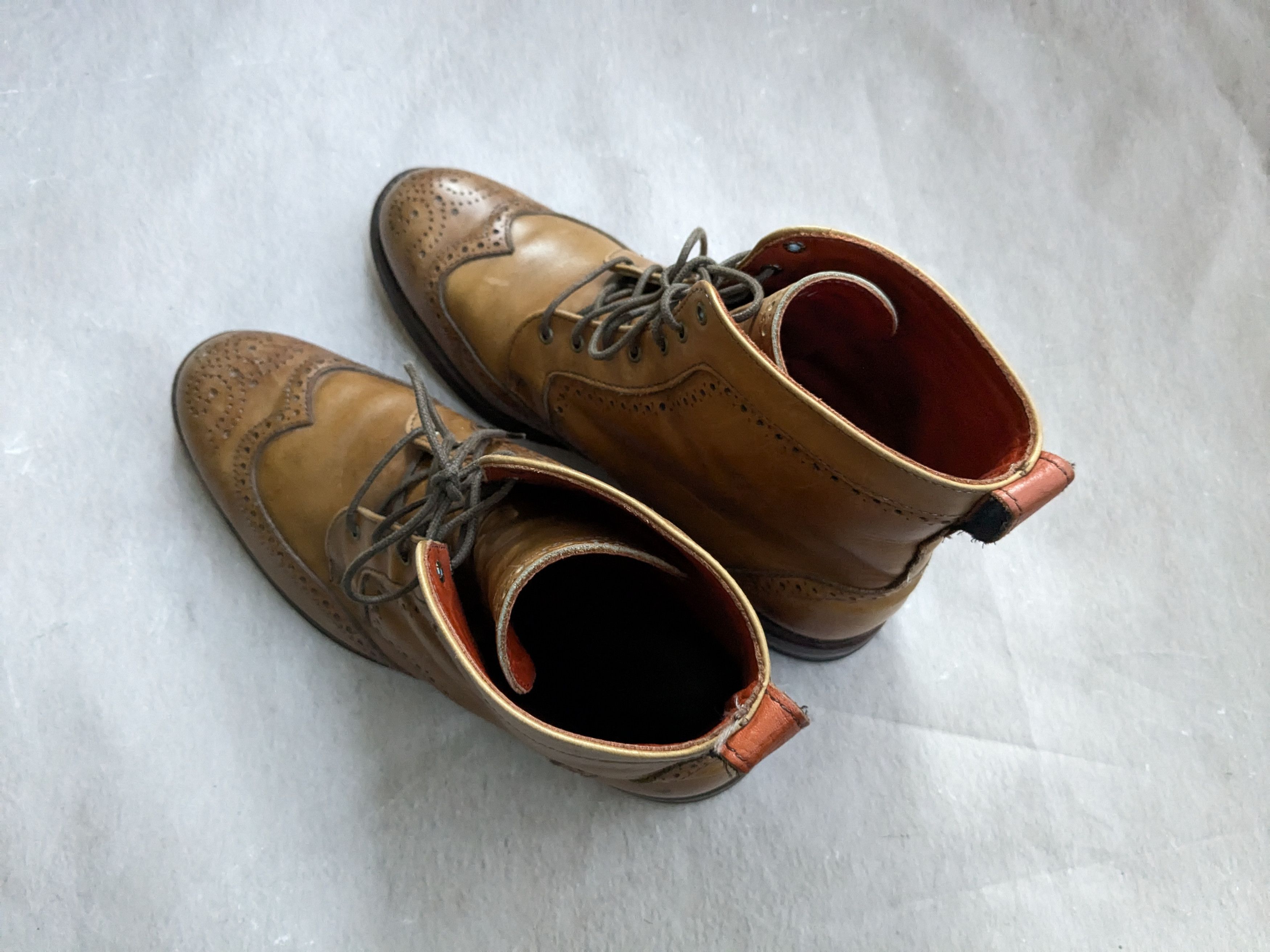 Allen Edmonds Allen Edmonds Dalton Boots Brown Wingtip Brogues 10 Wide Size US 10 / EU 43 - 9 Thumbnail