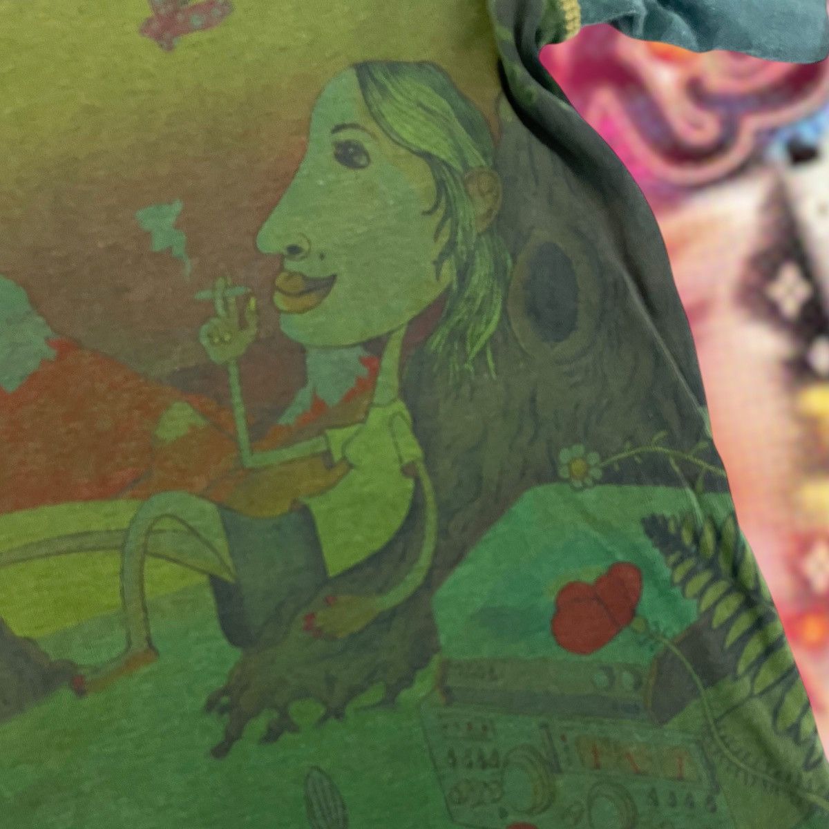 Custo Barcelona × Japanese Brand Custo Barcelona Crazy Acid Print t-shirt Size XL / US 12-14 / IT 48-50 - 2 Thumbnail