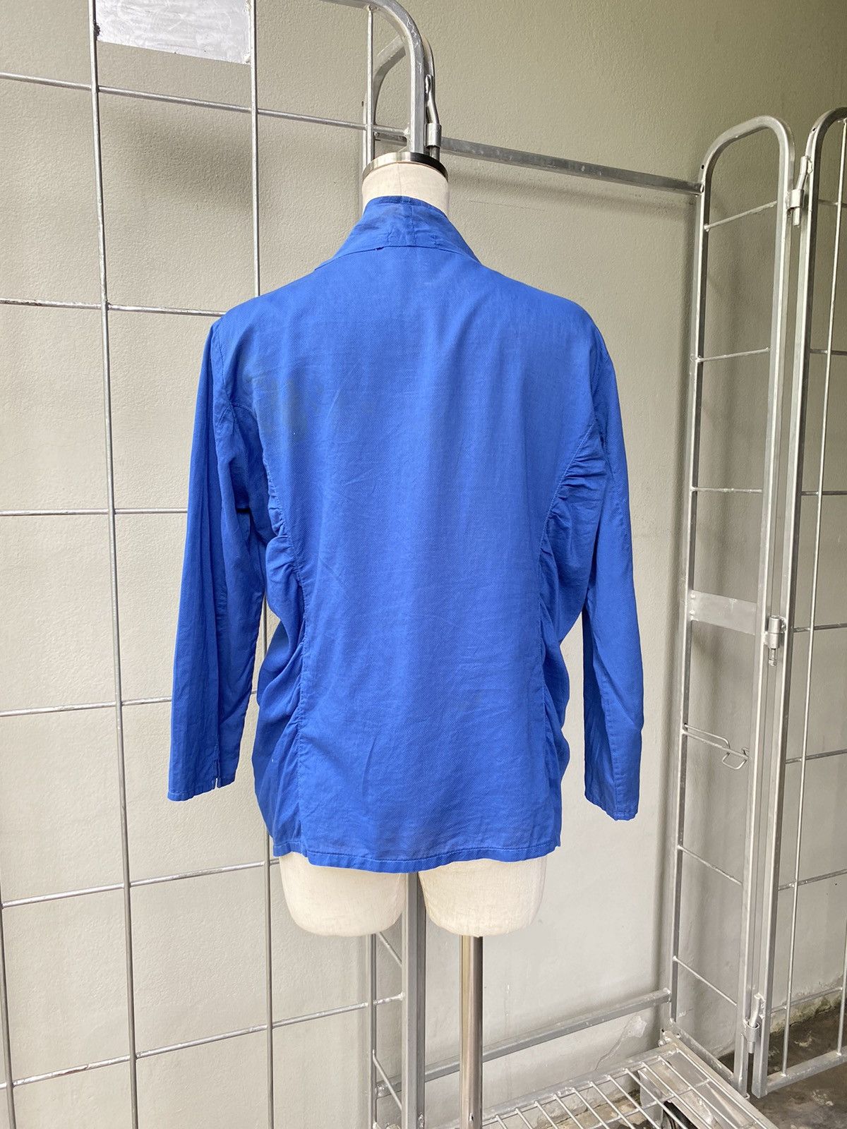 Issey Miyake Plantation blue blouse Size M / US 6-8 / IT 42-44 - 2 Thumbnail
