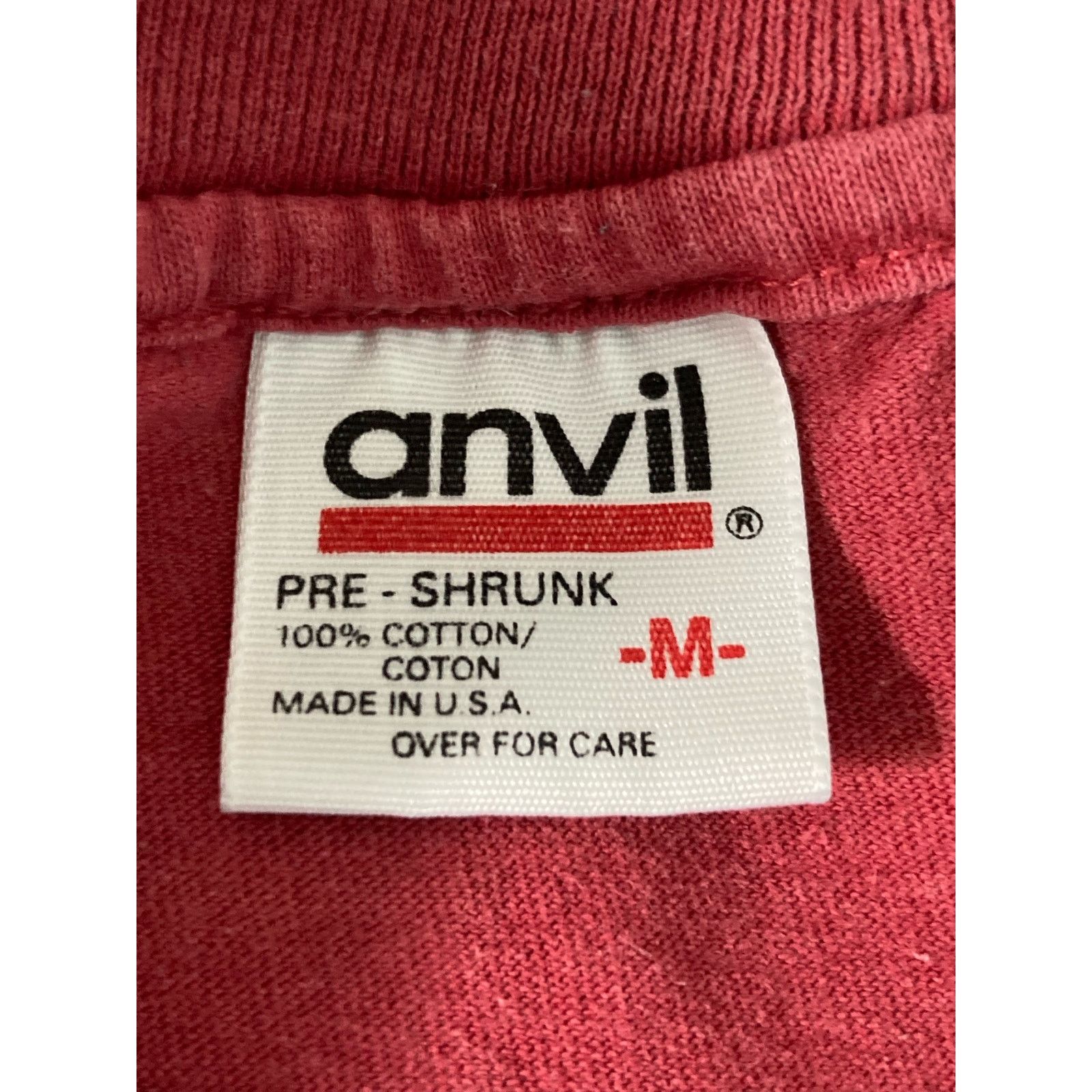 Anvil Vintage Denver CO Red Shirt Mens M Distressed Anvil Tag Size US M / EU 48-50 / 2 - 3 Thumbnail