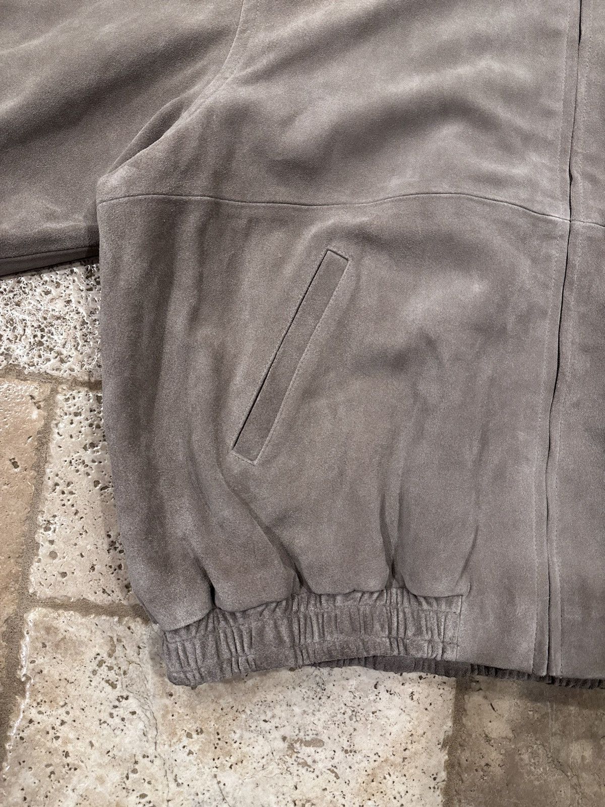 The Row The Row Ronan Suede Calfskin Leather Biege Bomber Jacket Size US M / EU 48-50 / 2 - 8 Thumbnail