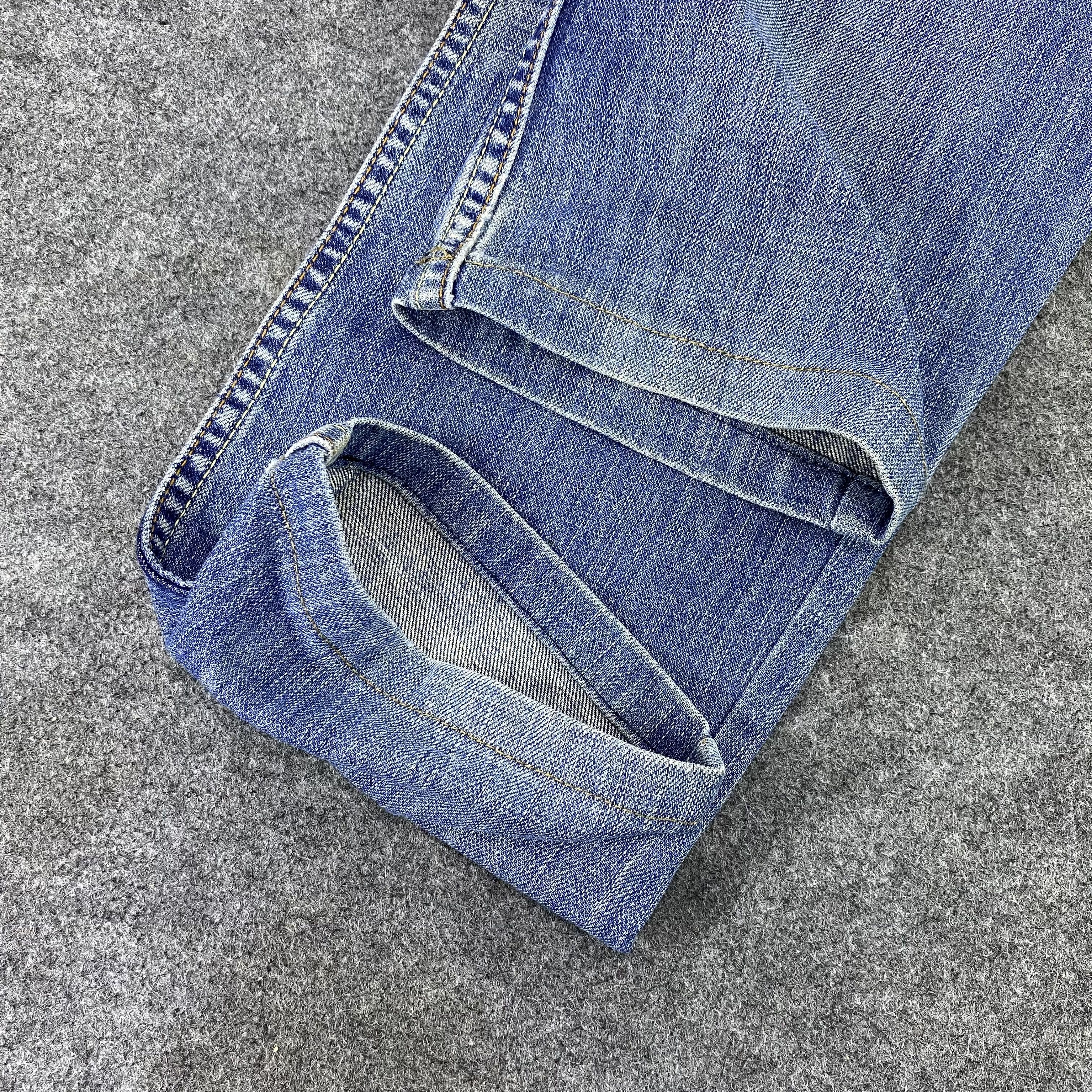 Jean × Levi's × Vintage Vintage Levis 523 Straight Blue Wash Jeans-J1144 Size US 32 / EU 48 - 13 Thumbnail