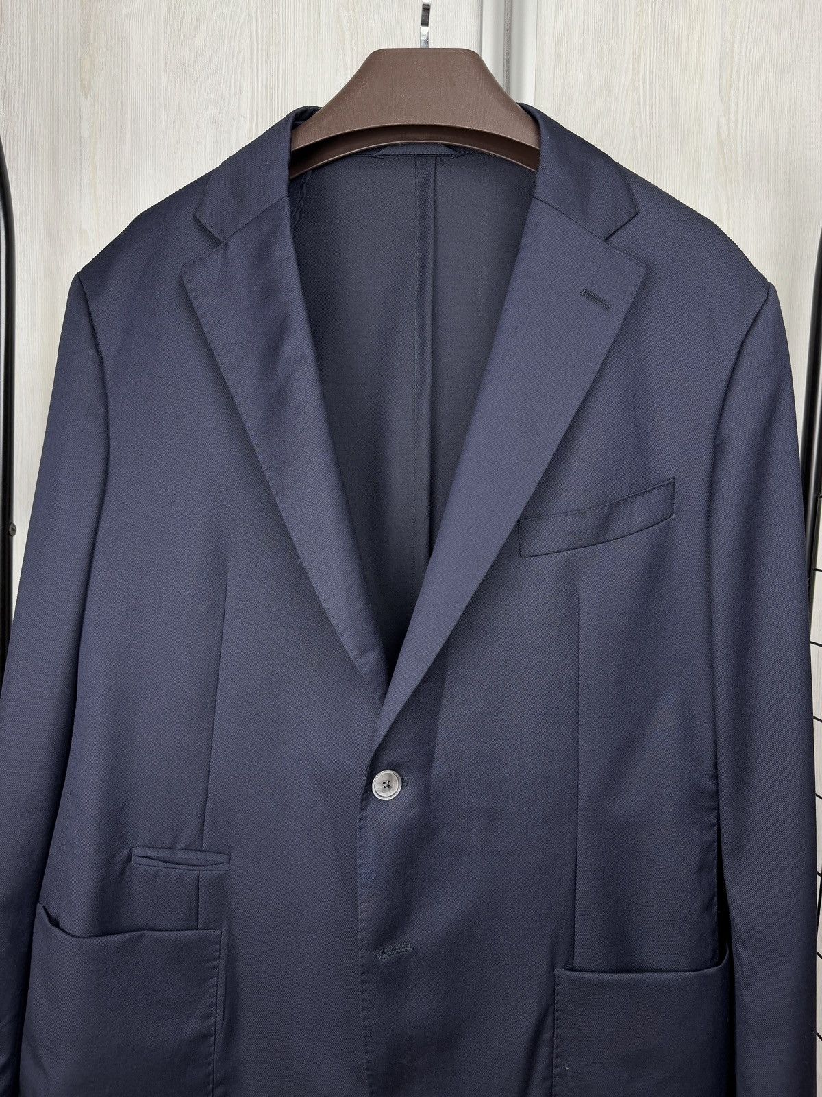 Other Artu Napoli Navy Blue unlined travel jacket wool blazer Size 48R - 3 Thumbnail
