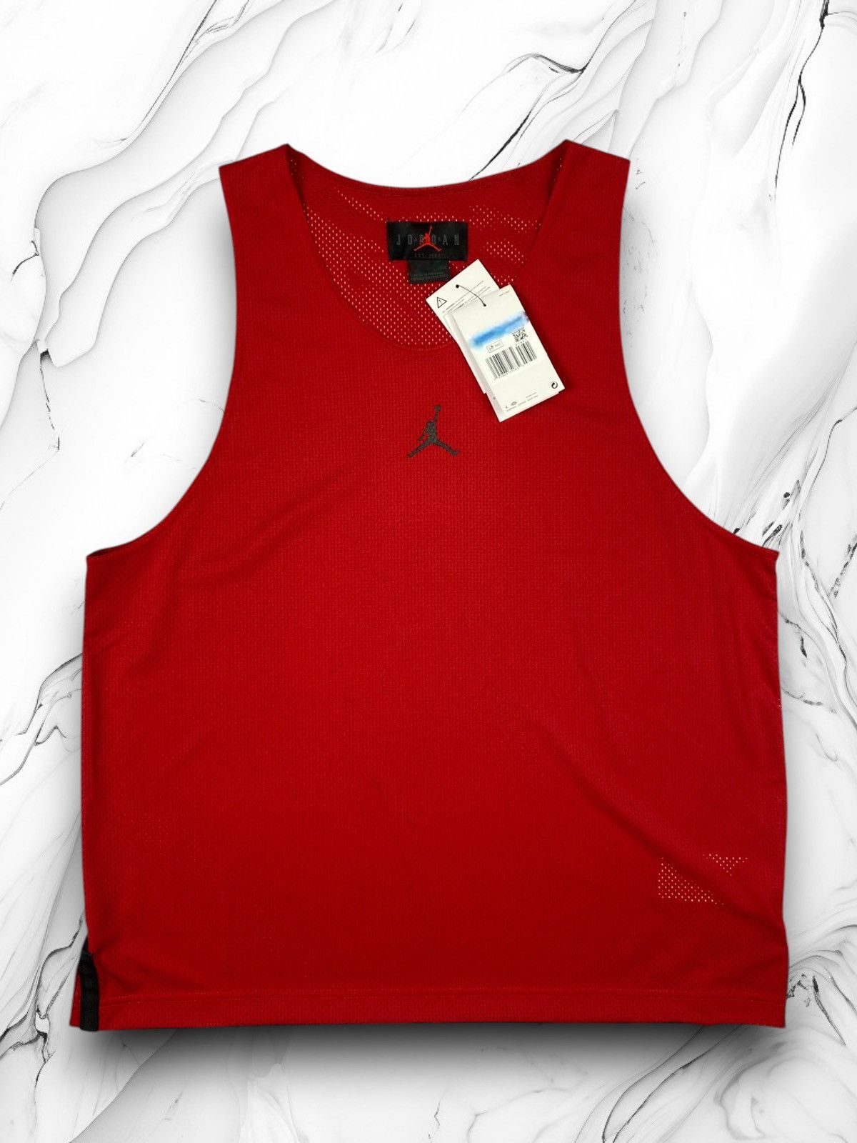 Jordan Brand × Vintage Nike Jordan Dri Fit Basketball Combo Statement Tank Top Tee Size US L / EU 52-54 / 3 - 11 Thumbnail