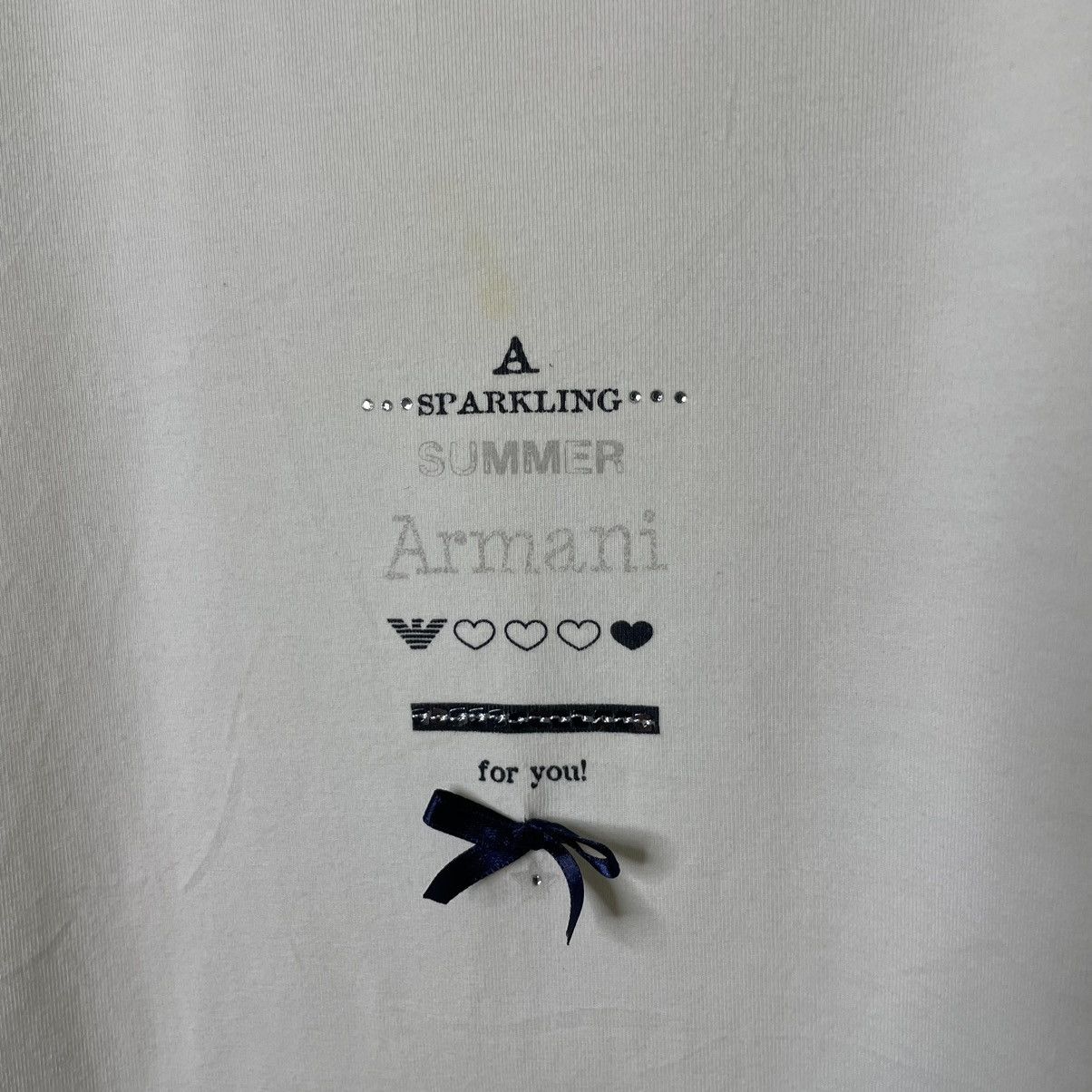 Armani Armani Junior A Sparkling Summer T Shirt Size S / US 4 / IT 40 - 2 Thumbnail