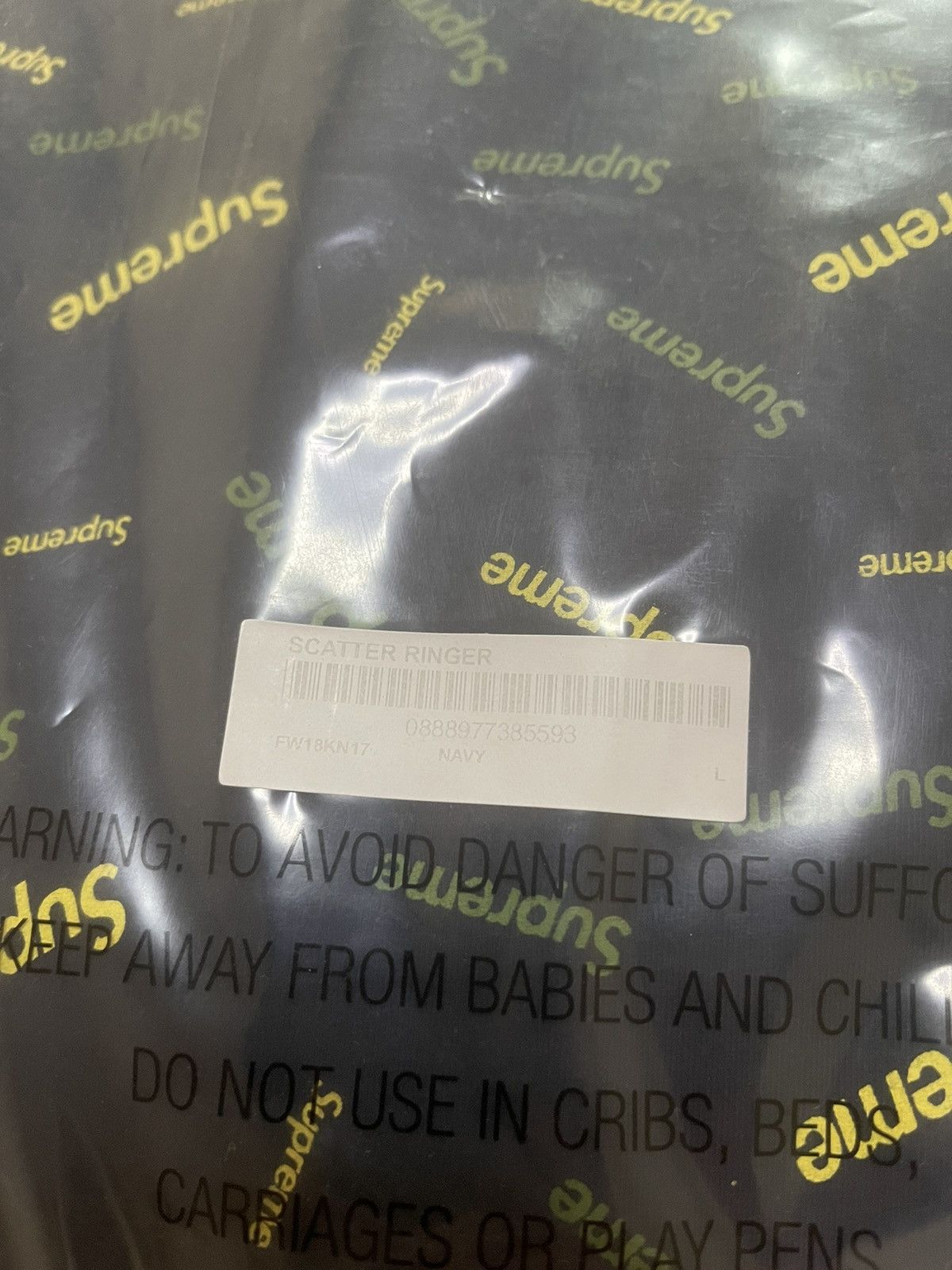Supreme Supreme scatter ringer tee black Size US L / EU 52-54 / 3 - 7 Thumbnail