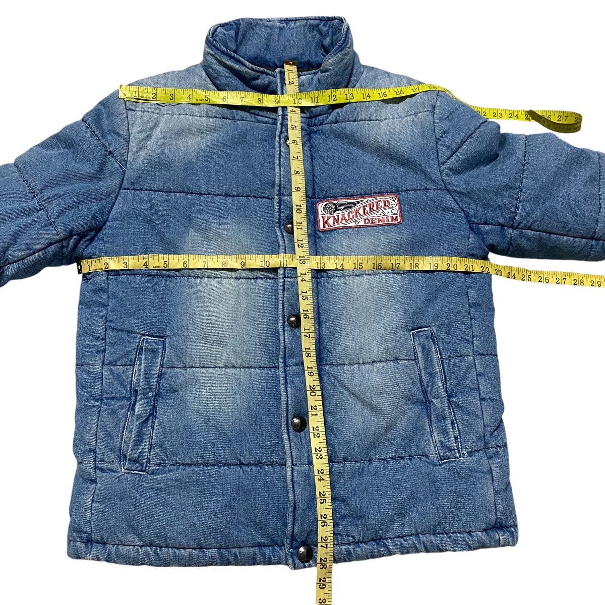 Japanese Brand KNACKERED Denim Puffer Jacket Size US L / EU 52-54 / 3 - 20 Thumbnail