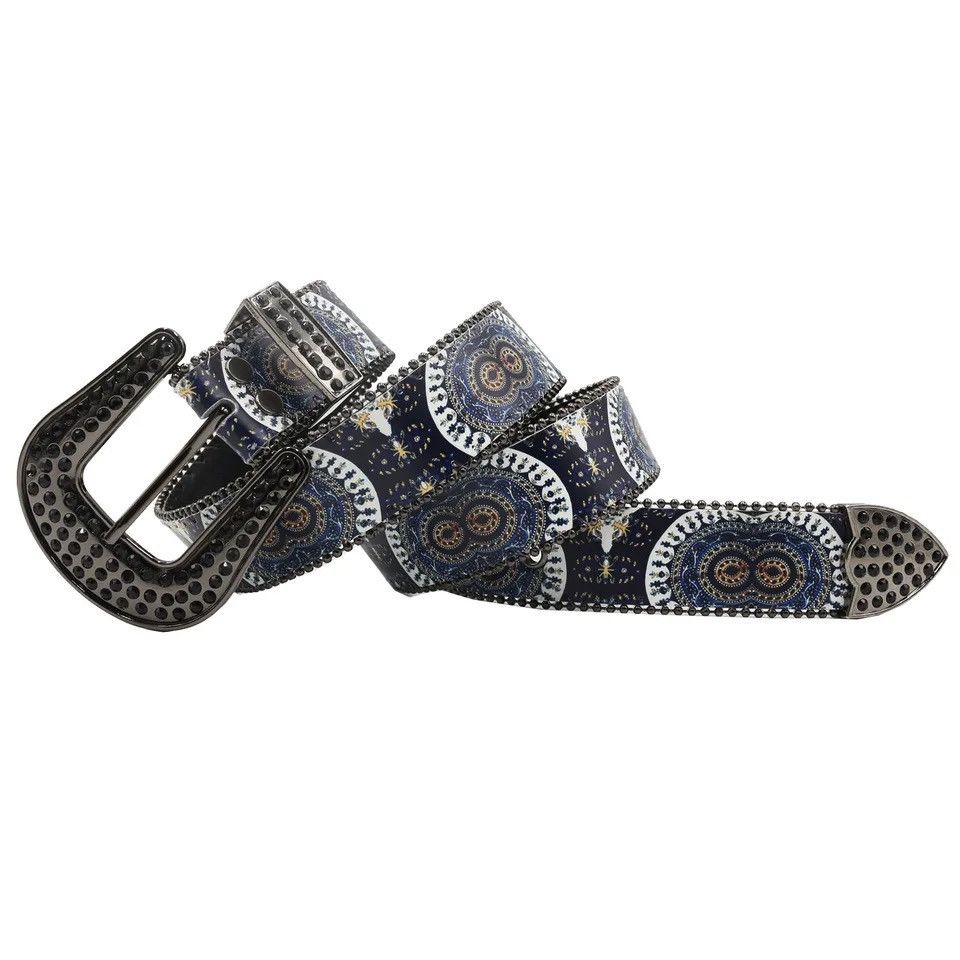 Vintage Gothic Pu Belt Rhinestone Size ONE SIZE - 5 Thumbnail