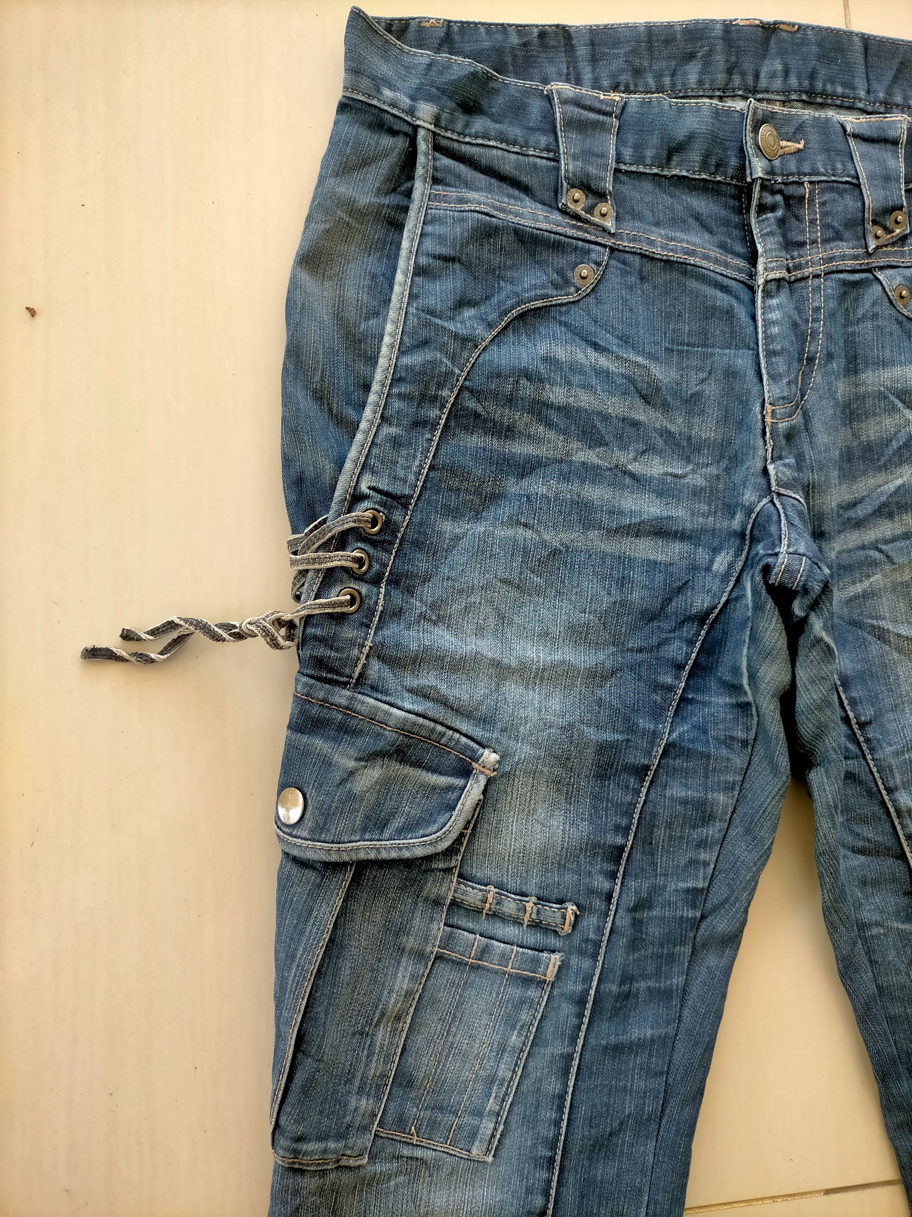 PPFM PPFM Japan Cargo Punk Style Denim Jeans Size US 32 / EU 48 - 8 Thumbnail