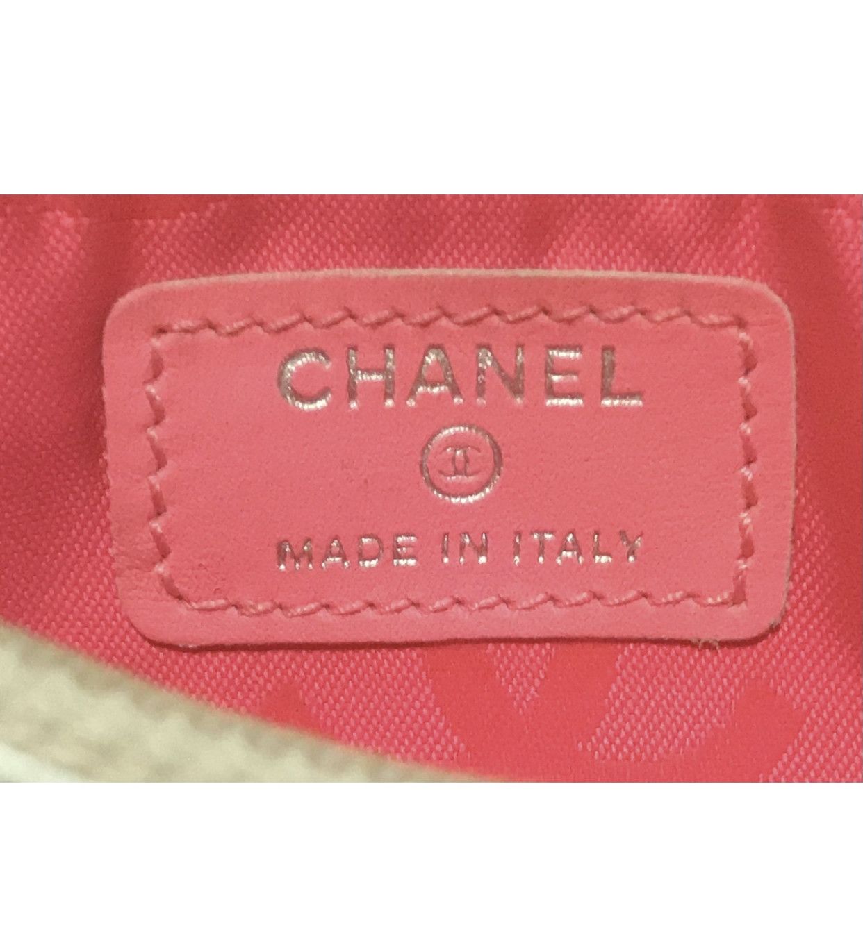 Chanel Vintage Chanel Pouch Coin Leather Case White Pink Silver Size ONE SIZE - 3 Thumbnail