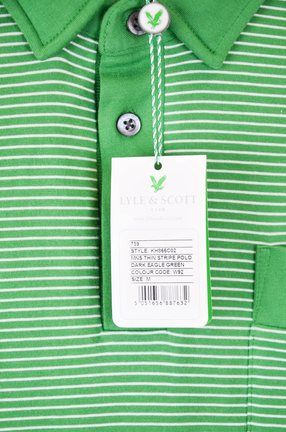 Lyle & Scott Lyle and Scott Club Golf Green Stripe Polo Shirt - M Size US M / EU 48-50 / 2 - 7 Thumbnail