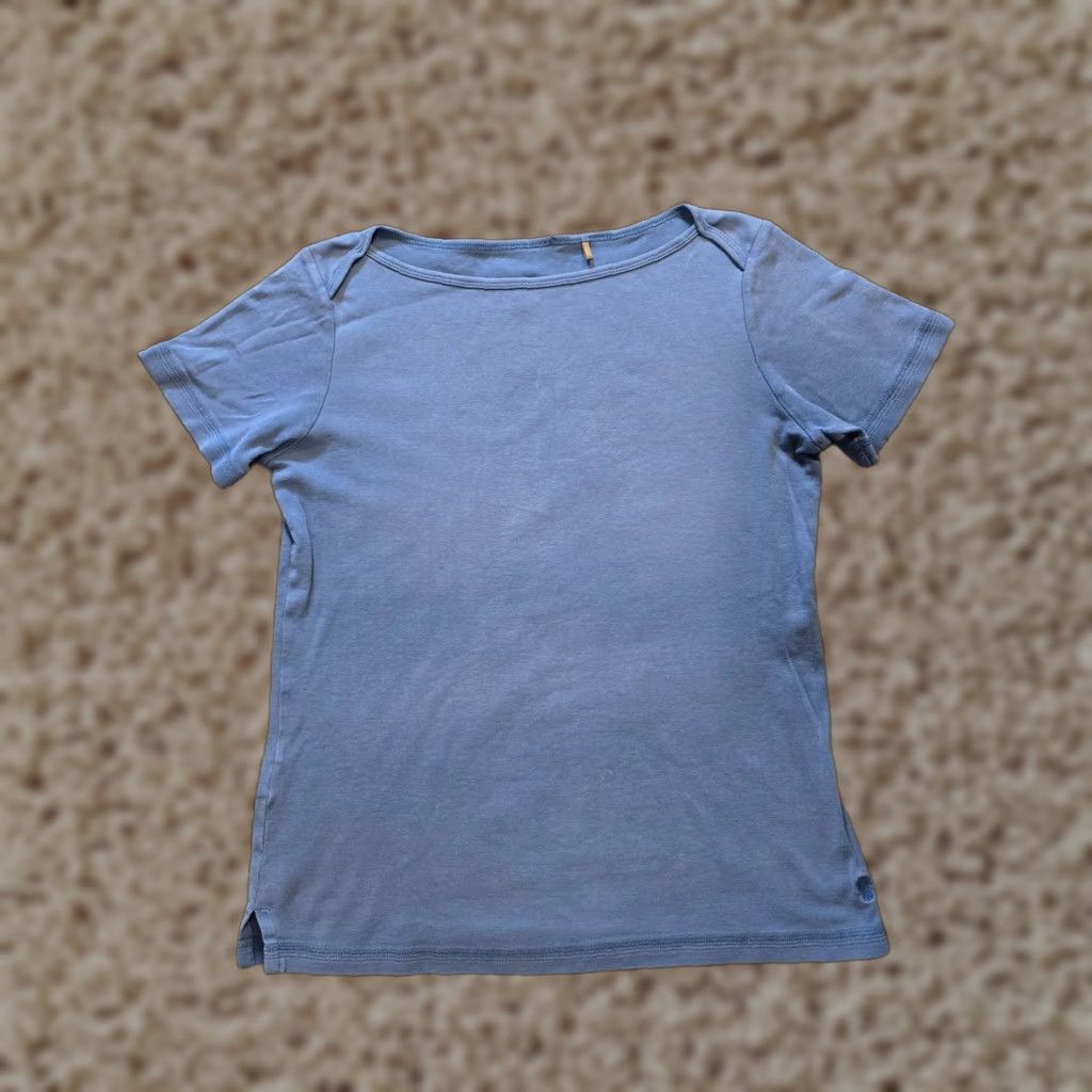Tommy Bahama Tommy Bahama Top Women Size S Blue Short Sleeve Boat Neck Tee Casual Capsule Shirt Size S / US 4 / IT 40 - 1 Thumbnail