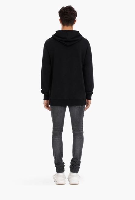 Balmain o1y0426 Logo Hoodie in Black Size US M / EU 48-50 / 2 - 5 Thumbnail