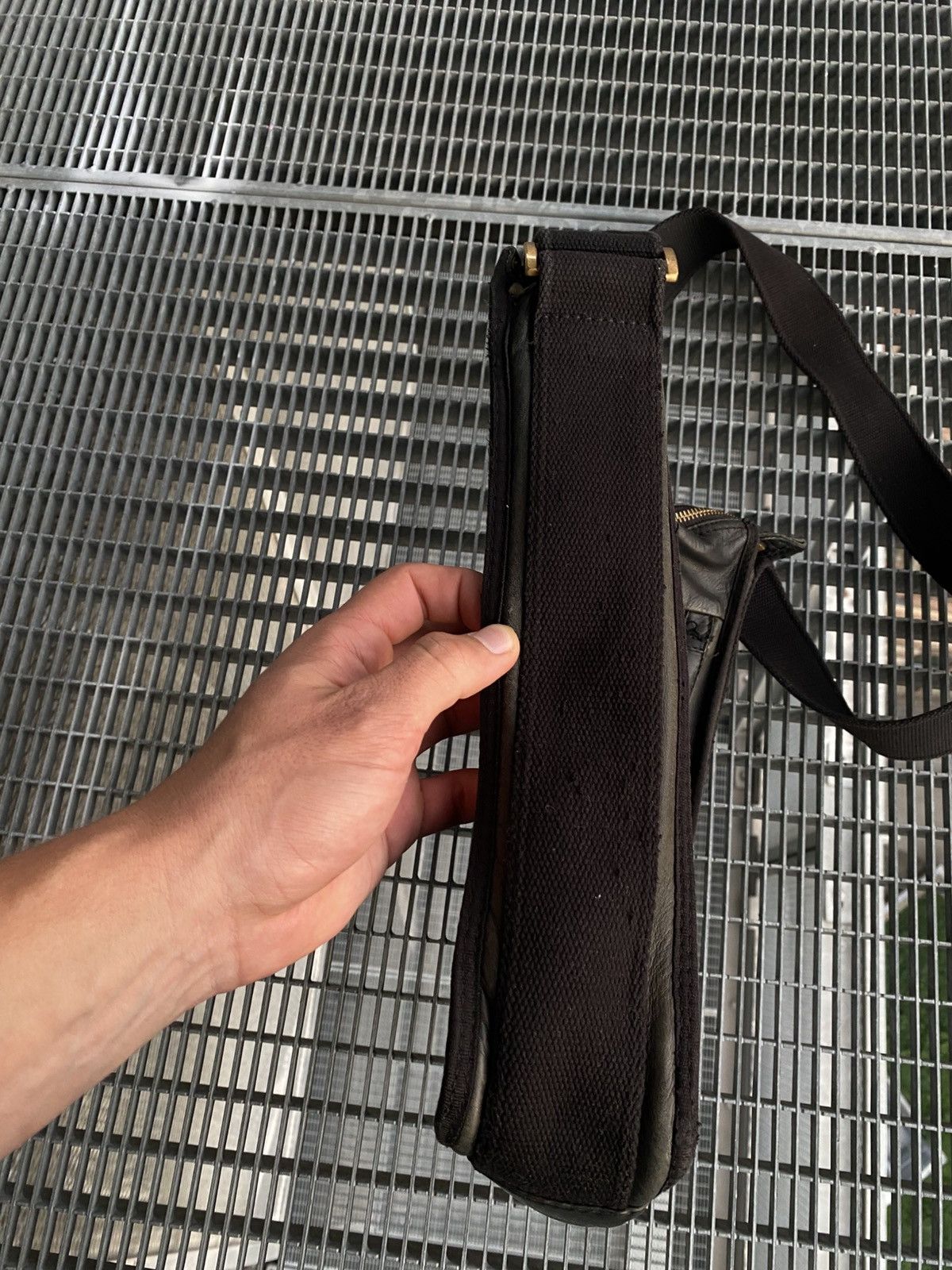 Vintage Diesel Ash Leather Crossbody Bag