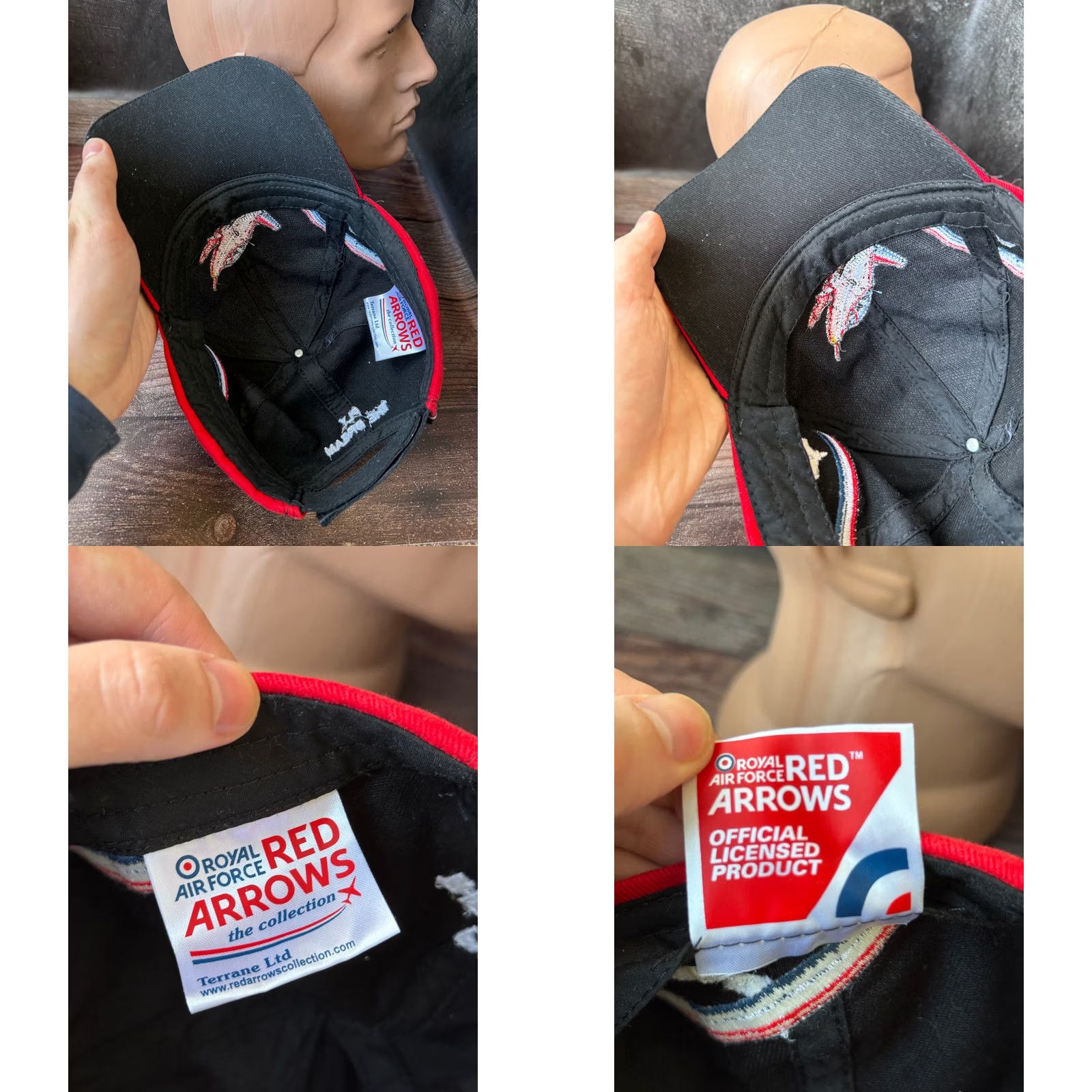 Arrow Royal Air force Red arrows Embroidered black Baseball Cap Men One Size Hat Size ONE SIZE - 9 Thumbnail