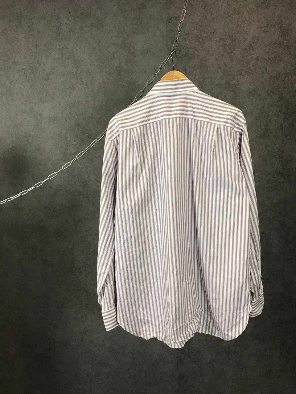 Ermenegildo Zegna Ermenegildo Zegna luxury designer striped shirt Size US XL / EU 56 / 4 - 6 Thumbnail