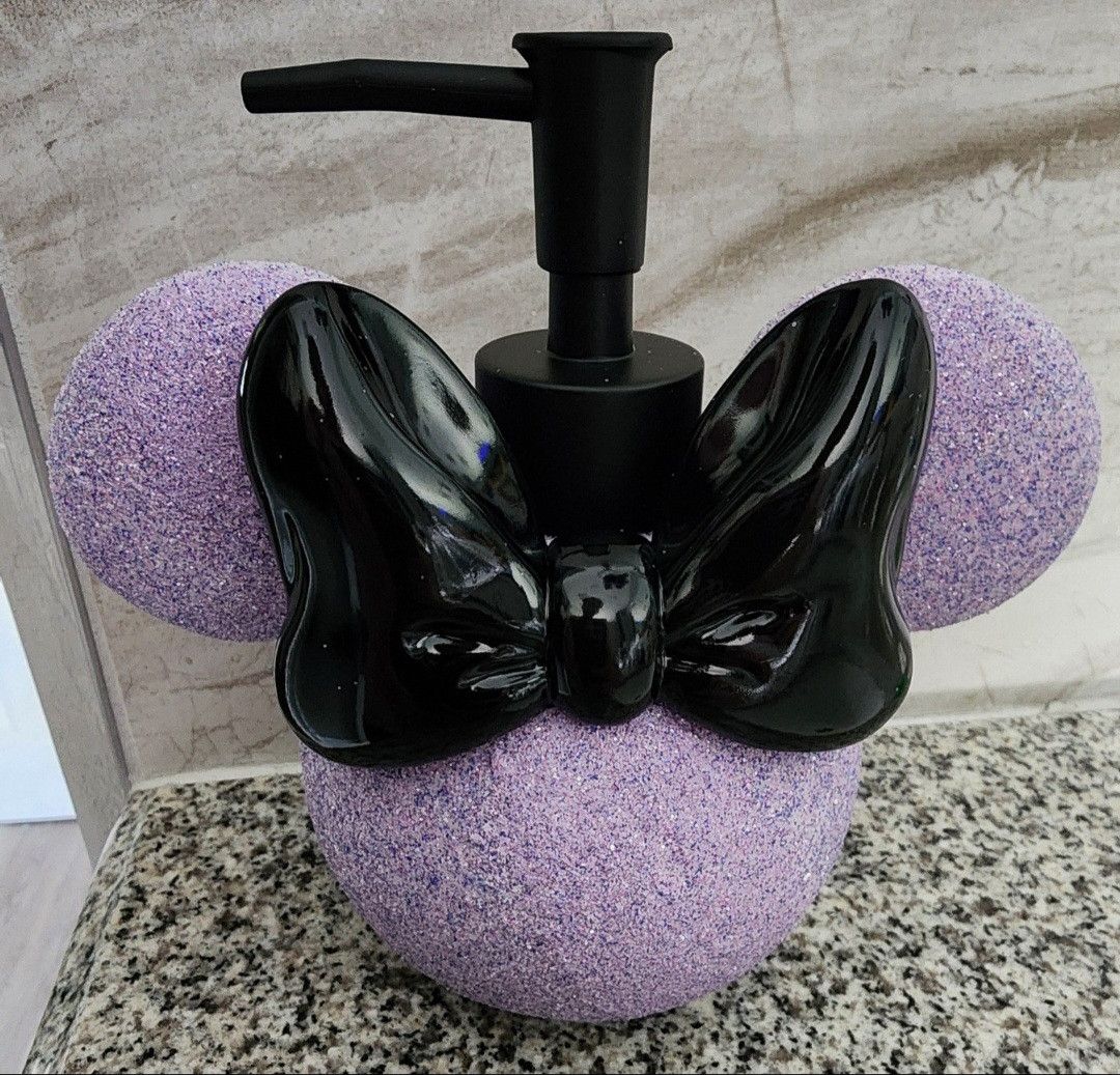 Disney NWT Disney Minnie Mouse Purple Glitter Pump Dispenser 6 Inch Size ONE SIZE - 1 Thumbnail