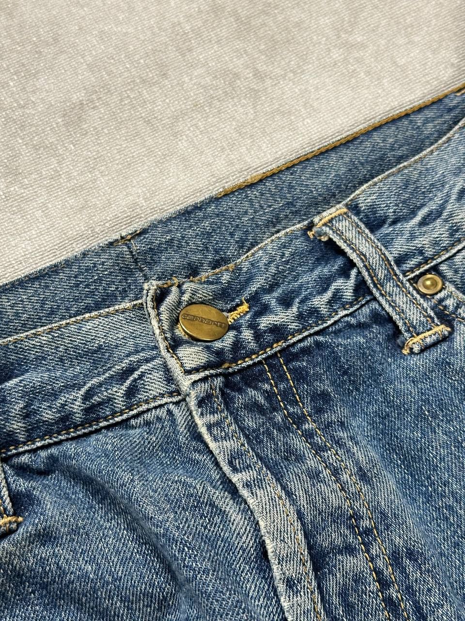 Carhartt Wip Vintage Carhartt Klondike Cut Of Denim Shorts Size US 33 - 5 Thumbnail