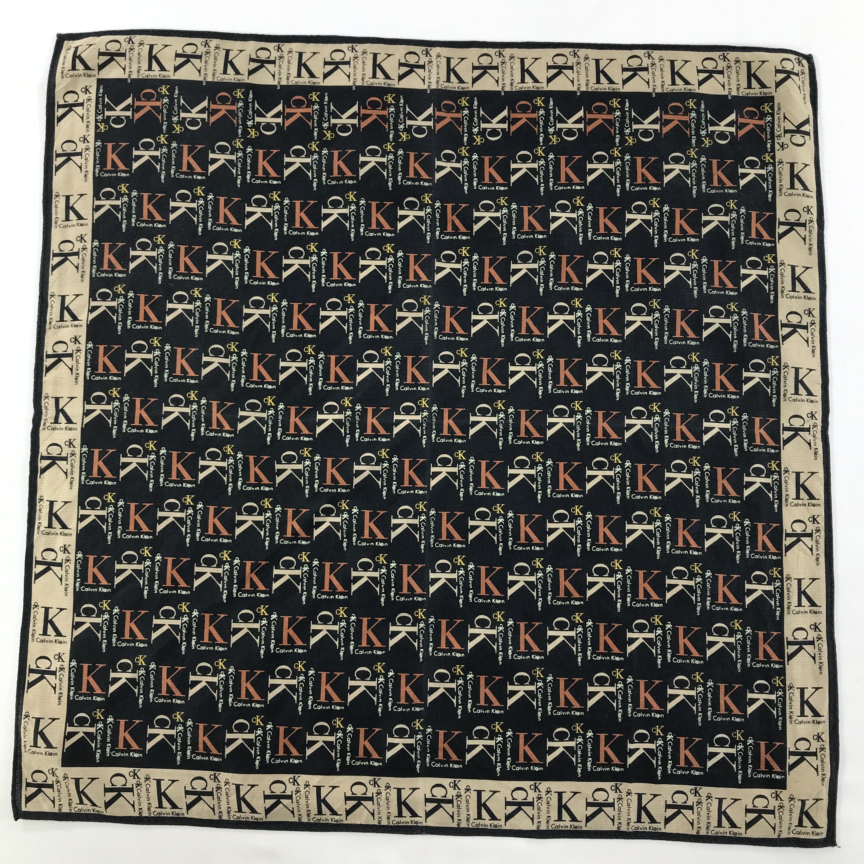 Calvin Klein × Vintage Calvin Klein Bandana / Handkerchief / Neckerchief - S1386 Size ONE SIZE - 1 Thumbnail