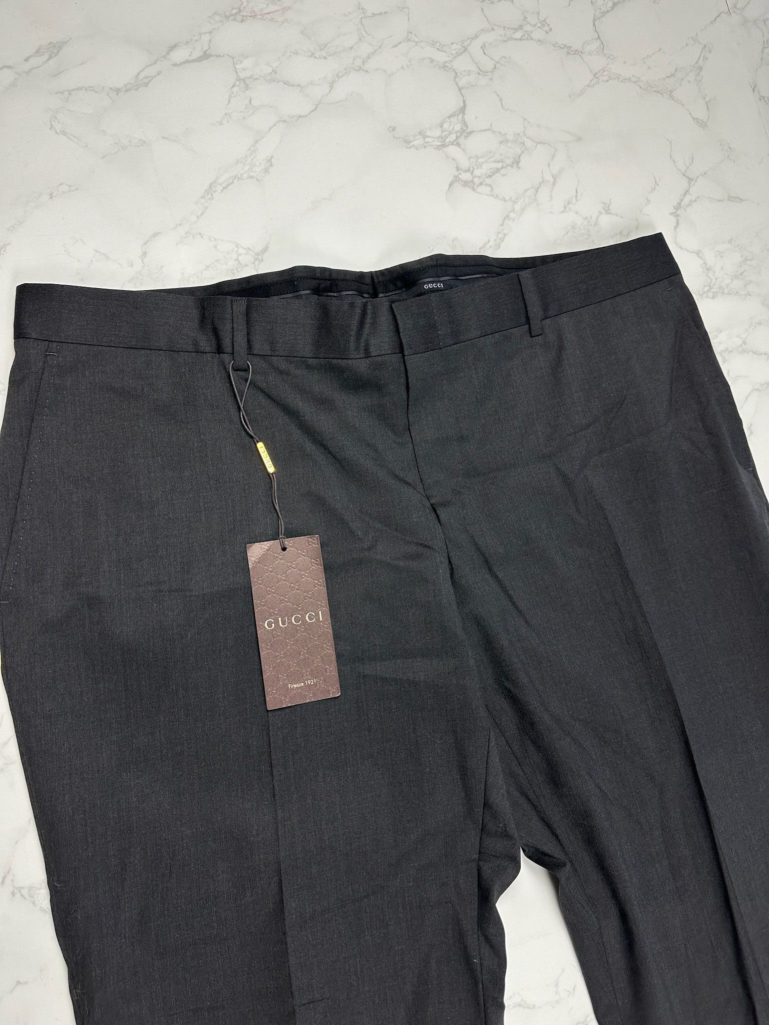 🔥70% OFF🔥 [SALE] Gucci Charcoal City Wool Casual Pants