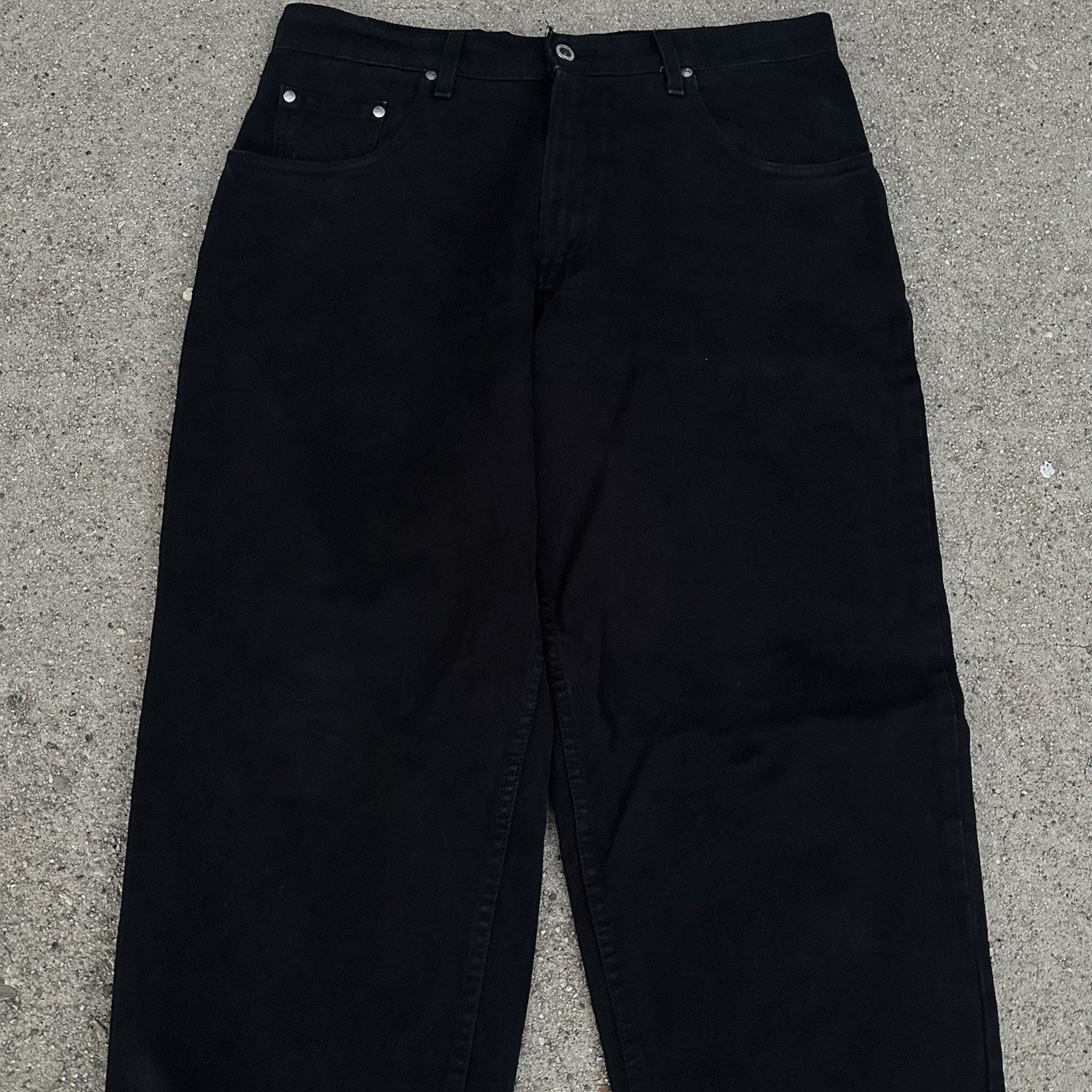 Levi's × Vintage Vintage 90s Levi’s Silvertab Black Baggy Denim Jeans 34x32 Size US 34 / EU 50 - 2 Thumbnail