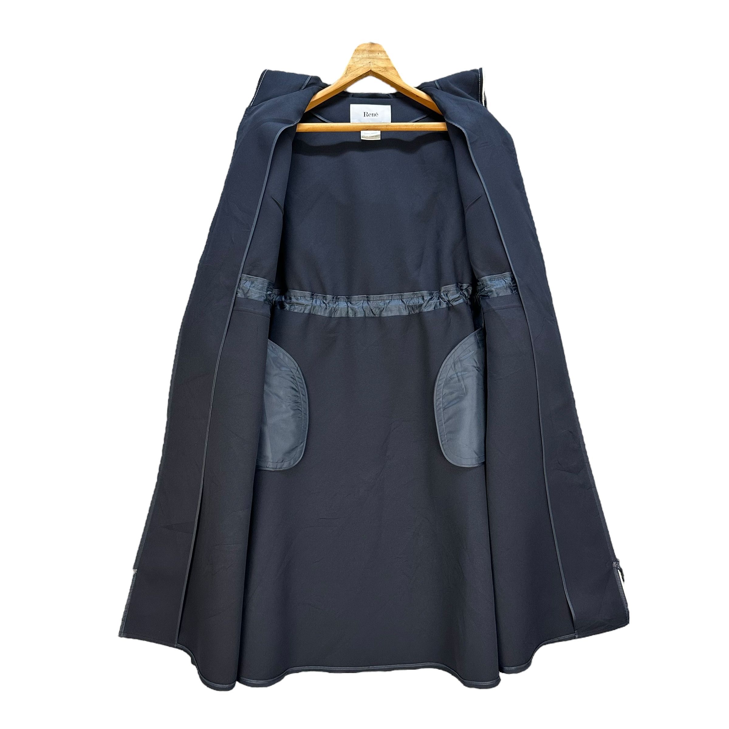 Japanese Brand RENE Japan Hooded Polyester Light Overcoat Jacket #A45-1048 Size S / US 4 / IT 40 - 7 Thumbnail