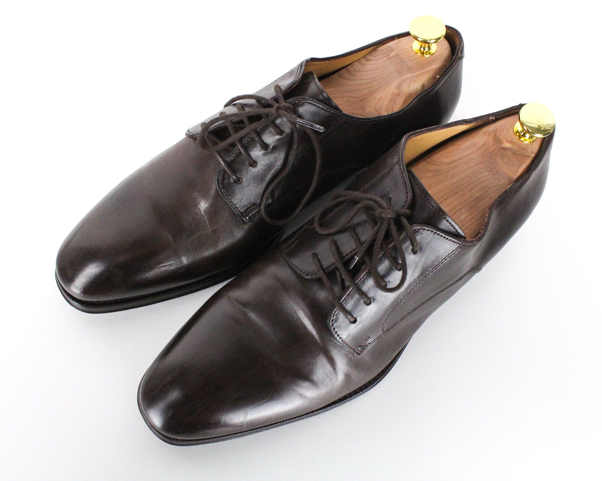 Suitsupply EU43 Brown Leather Low-Top Laced 72584 Size US 10 / EU 43 - 7 Thumbnail