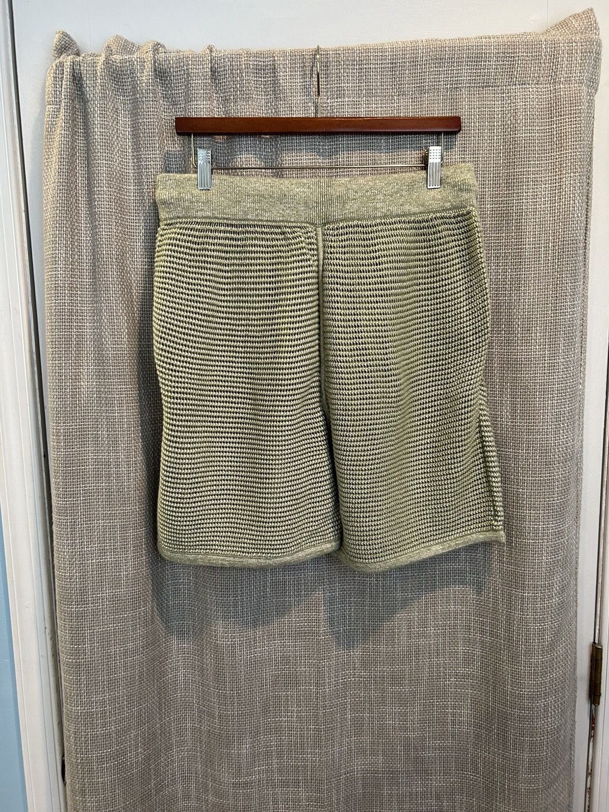 Aime Leon Dore Aime Leon Dore Green Cotton Woven Beach Lounge Shorts Size US 33 - 2 Thumbnail