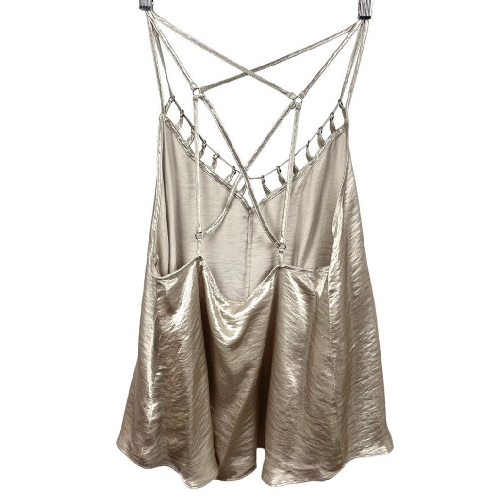 Free People Free People Silver Haze Satin Camisole Size M Size M / US 6-8 / IT 42-44 - 5 Thumbnail