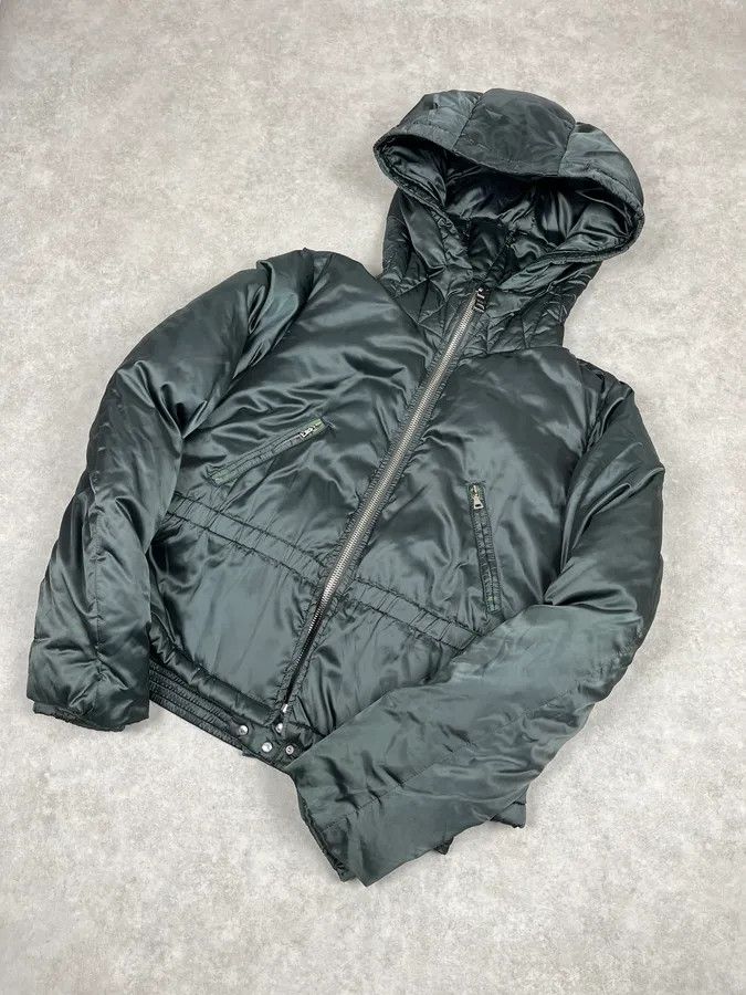 Prada 2000s Prada Dark Olive Puffer Jacket Size XS / US 0-2 / IT 36-38 - 4 Thumbnail