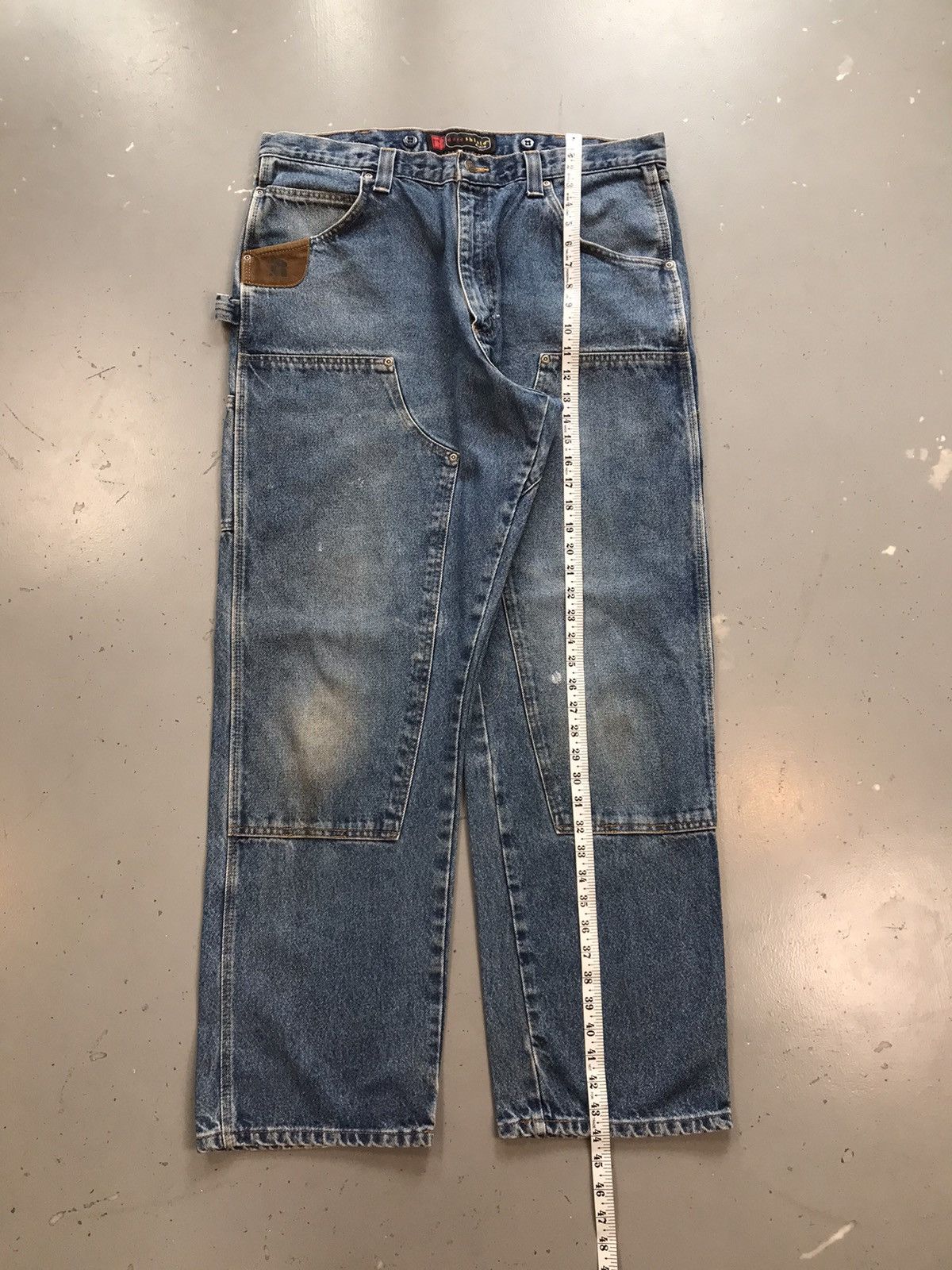 JNCO × Southpole × Vintage Vintage wrangler wrigs denim double knee denim Size US 40 / EU 56 - 3 Thumbnail