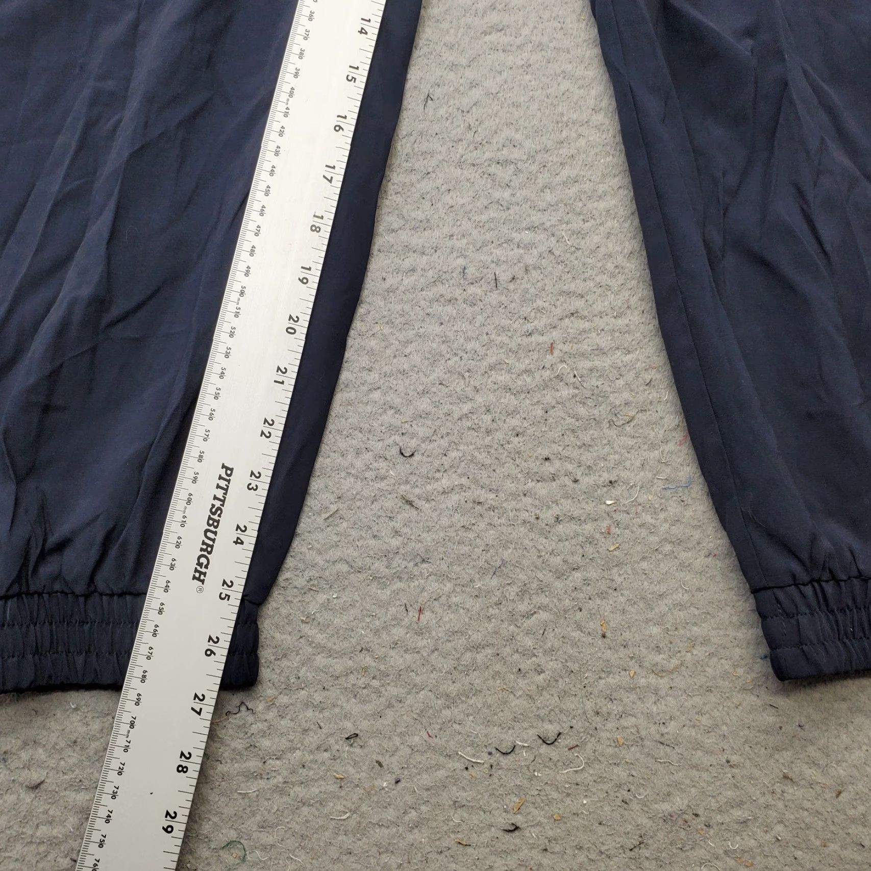 Zara Zara Jogger Pants Womens L Navy Elastic Waist Drawstring Tapered Leg Casual Size 36" / US 14 / IT 50 - 4 Thumbnail