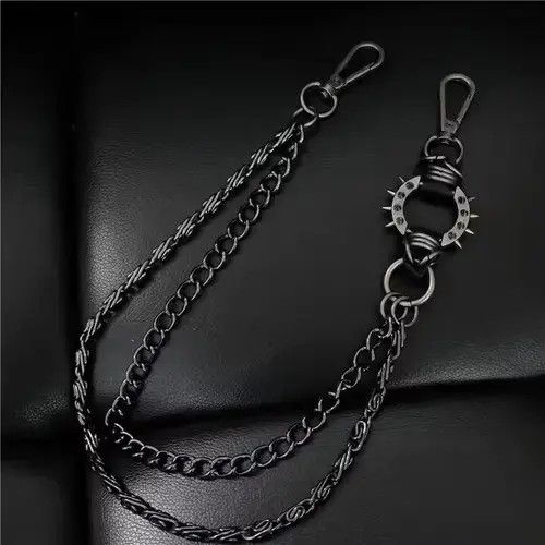 Jean × Jewelry × Other New Skull Biker Jean Wallet Belts Gun black Size ONE SIZE - 4 Thumbnail