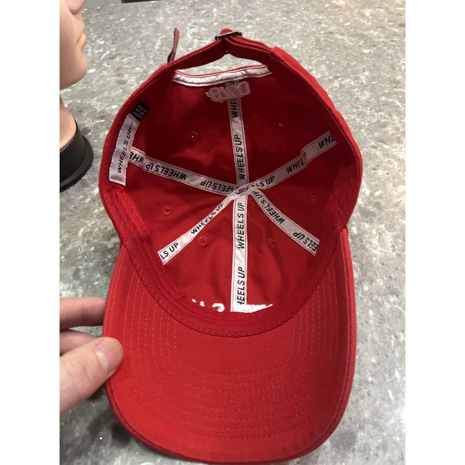 Vintage Wheels Up Hat Baseball Cap Unisex Adults Adjustable Red OSFA Strapback 8760 Aviation Plane Jet Cotton Cap Size ONE SIZE - 5 Thumbnail