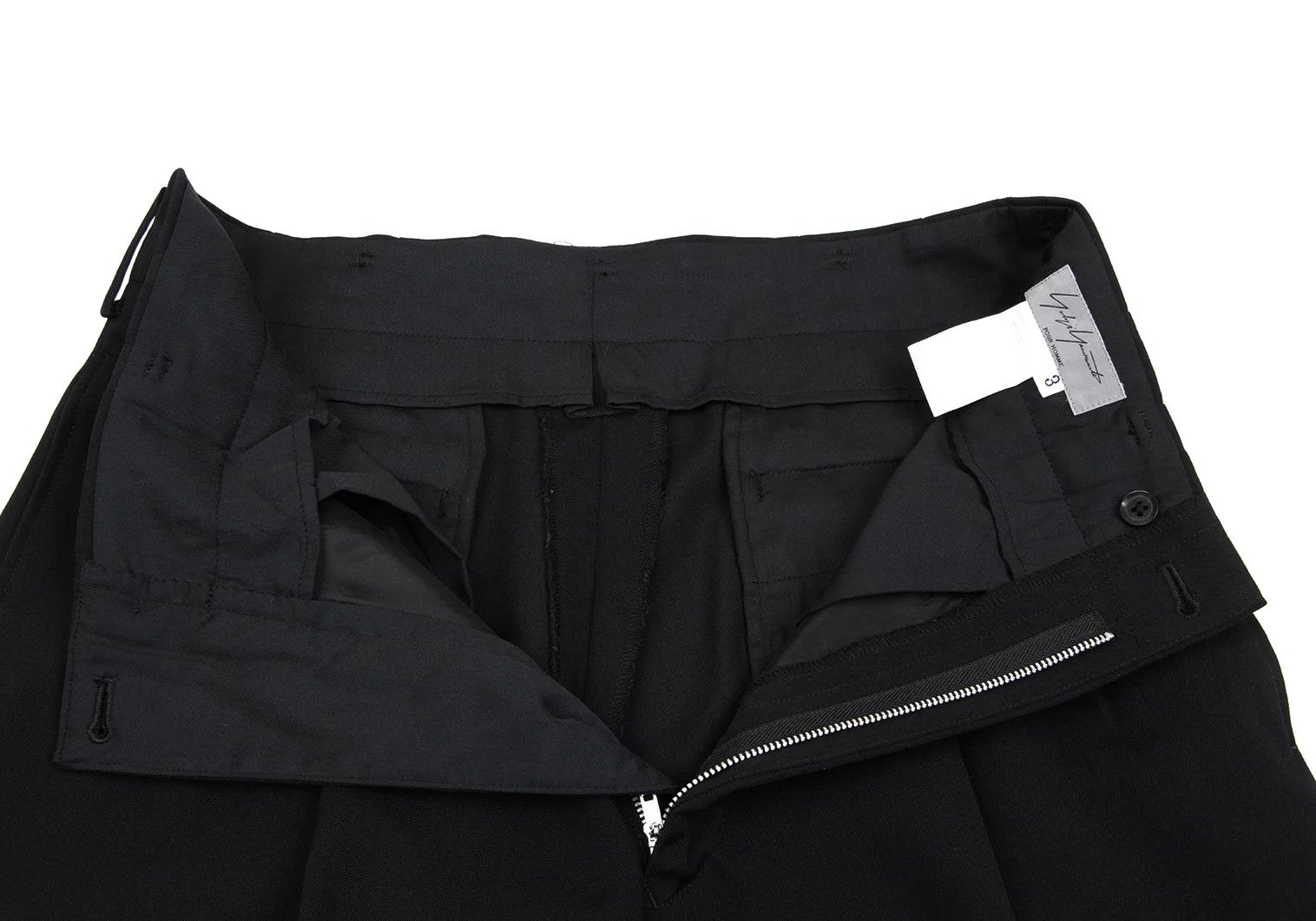 Yohji Yamamoto Yohji Yamamoto Wool Trousers Black 3 Size US 34 / EU 50 - 4 Thumbnail