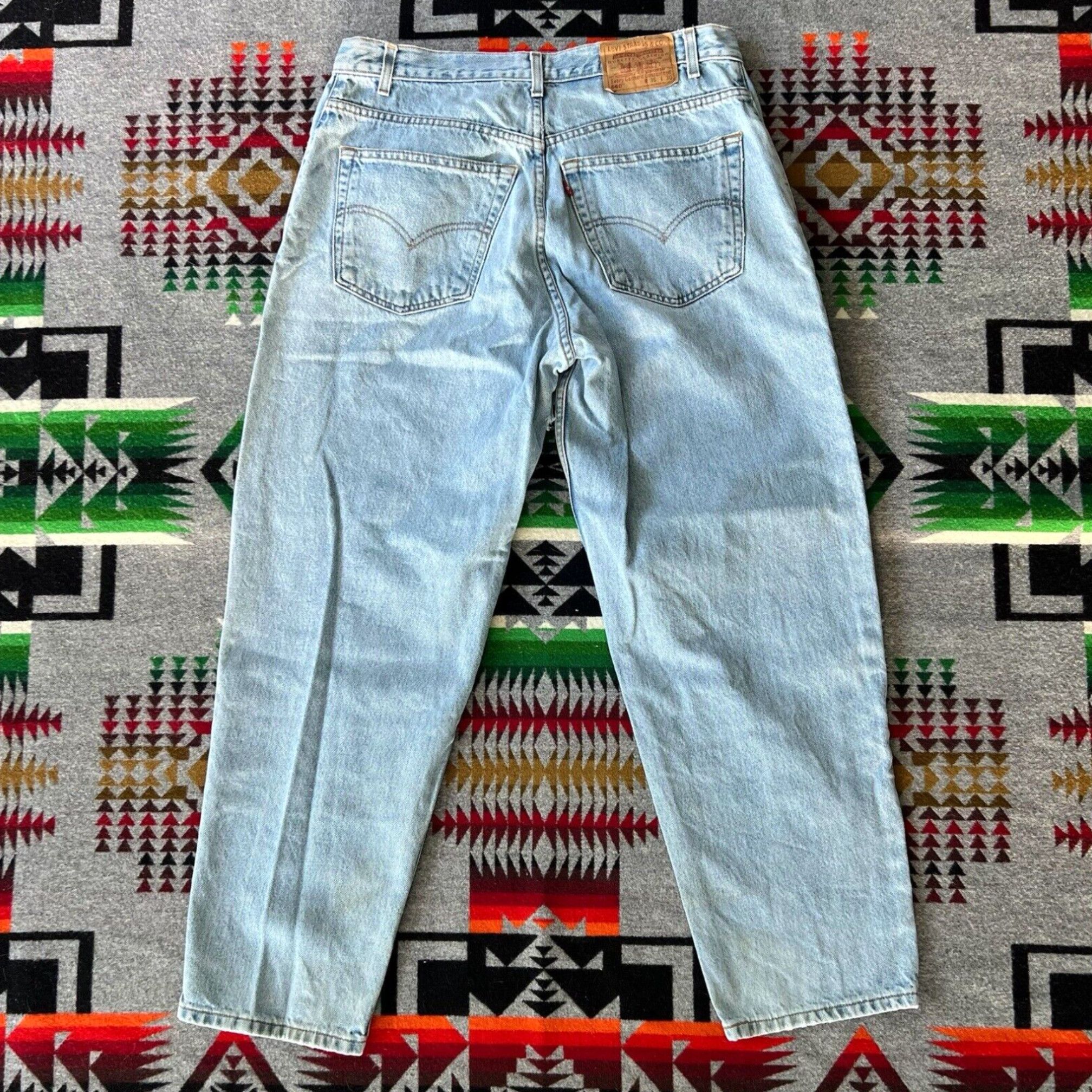 Levi s Men s Vintage Levis 560 Blue Y2K B7 Size 36x30 Loose Fitting Tapered Leg Loose Style Jeans Grailed