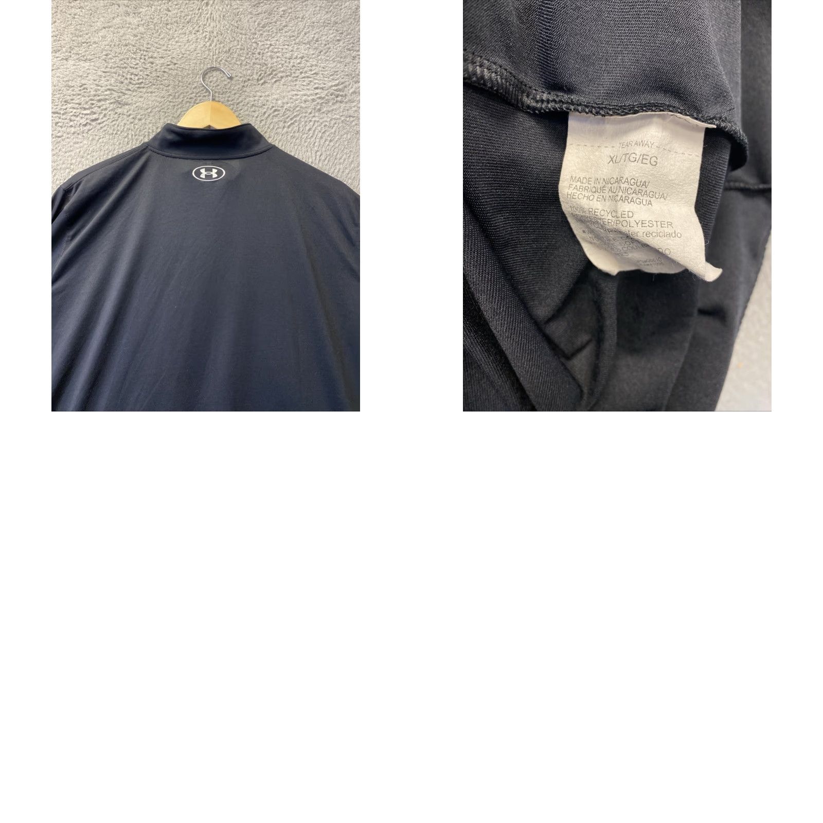 Under Armour VINTAGE? Wait—Under Armour Quarter Zip Shirt XL Black Men's Shirt XL Black Under Armour Quarter Zip Mens Activewear XL Black Mens Size US XL / EU 56 / 4 - 8 Thumbnail
