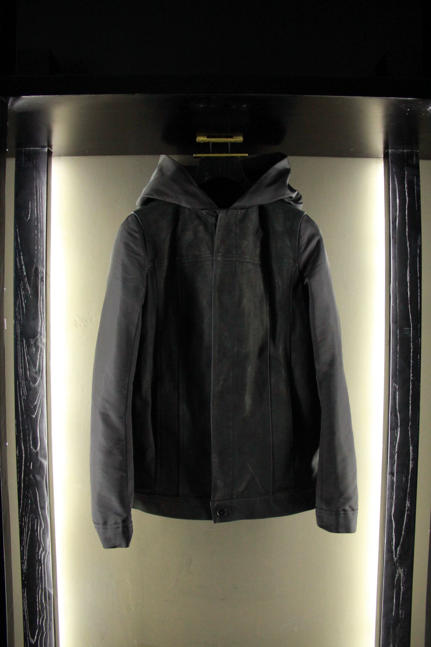 Rick Owens Rick Owens White Leather Jacket Men s Size US S / EU 44-46 / 1 - 1 Thumbnail