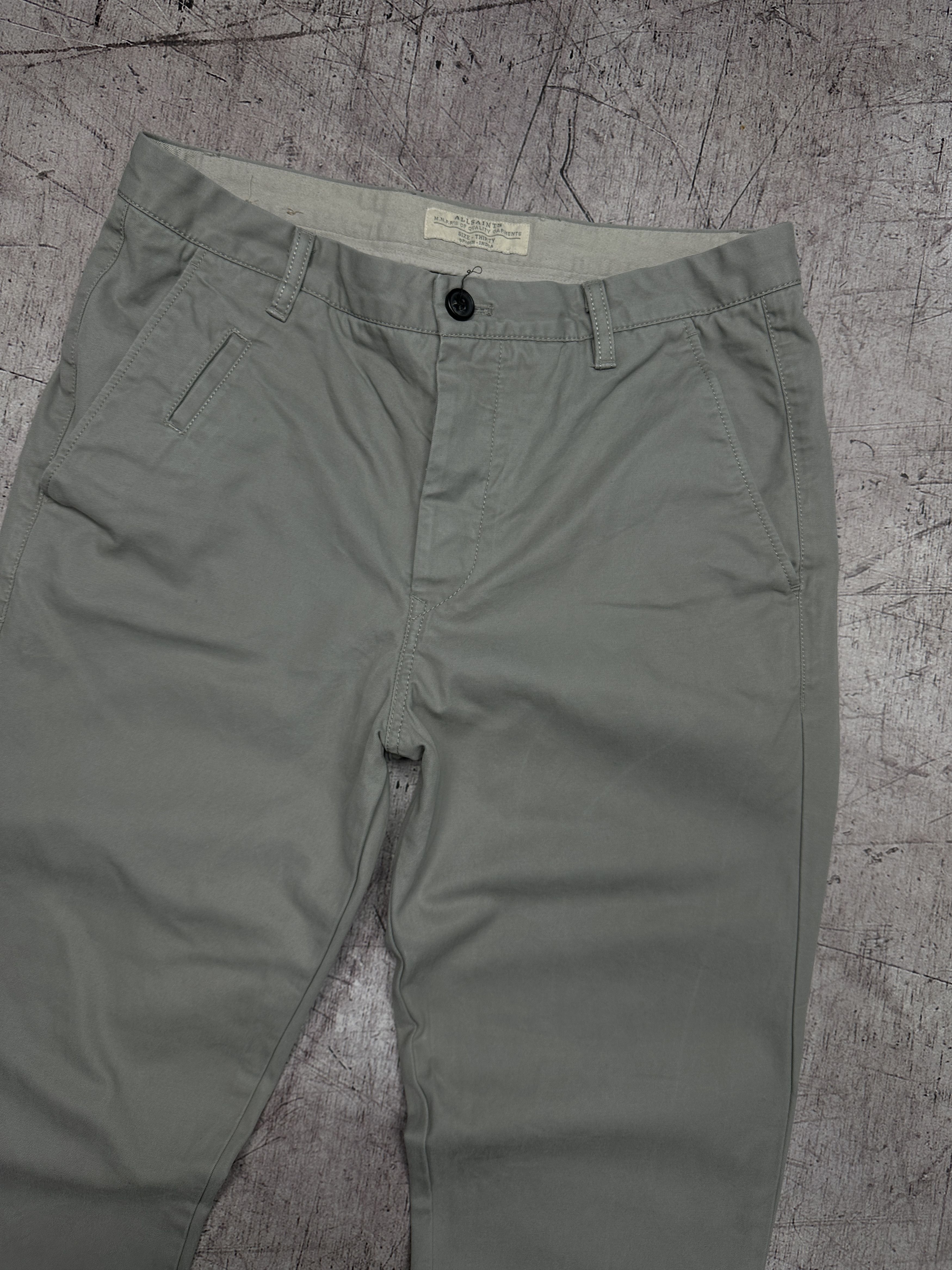 Allsaints Allsaints Vintage Mens Charge Chino Pants Size US 30 / EU 46 - 2 Thumbnail