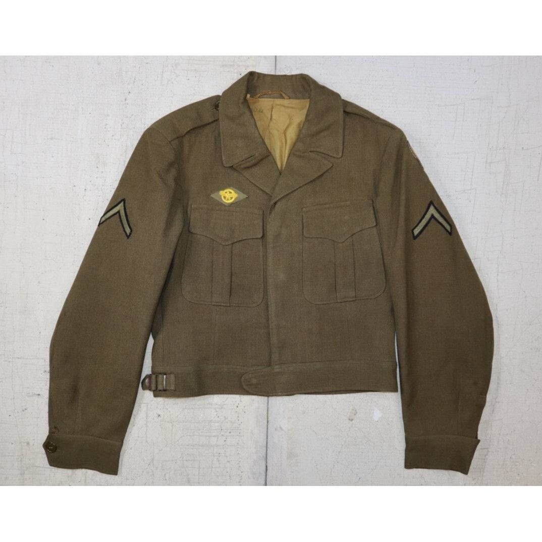 Vintage WWII USAAF 3rd Service Ike Jacket Cut-Down Sz 36L AAF Size US L / EU 52-54 / 3 - 1 Thumbnail