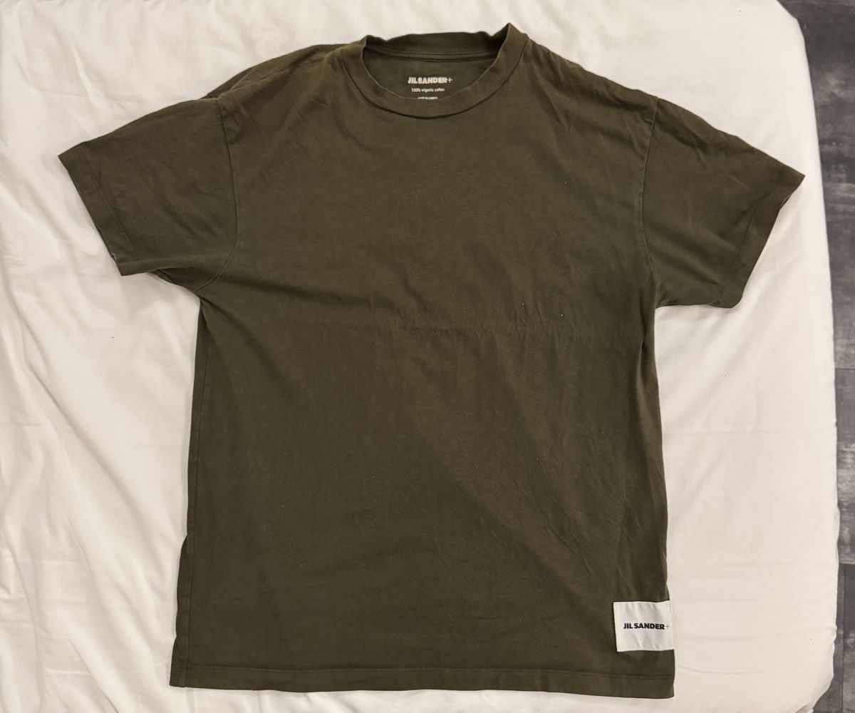 Jil Sander Jil Sander+ Dark Green T Shirt Size US L / EU 52-54 / 3 - 1 Thumbnail