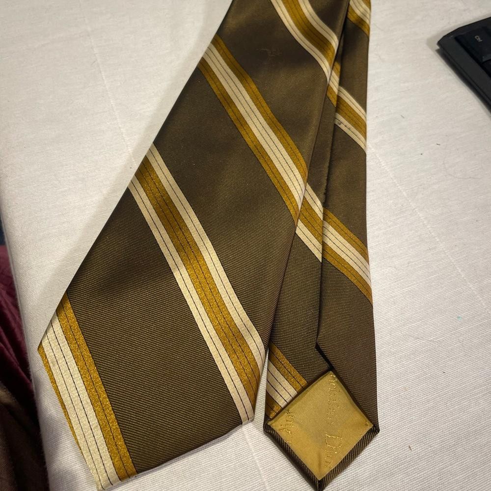 Dior Christian Dior Stripped Tie Size ONE SIZE - 1 Thumbnail