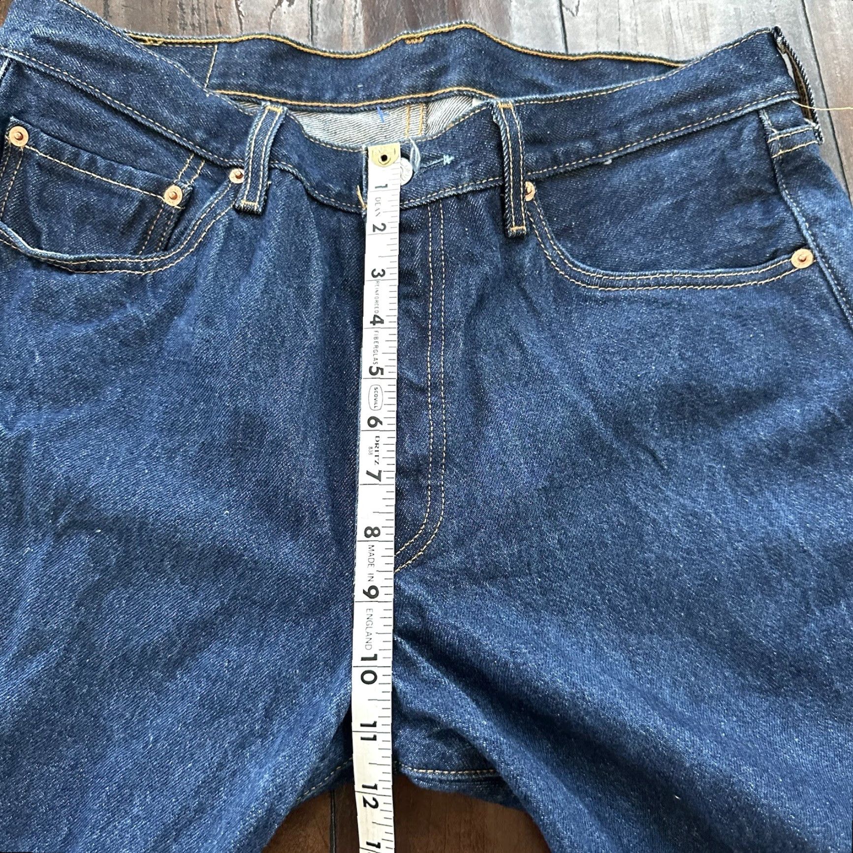 Levi's VINTAGE Levi's 501 XX Jeans (Button Fly) Denim Dark Wash 35x34 90s Denim Men Jeans Straight 35x34 90s Levi's 501 Series Mens Size US 35 - 5 Thumbnail